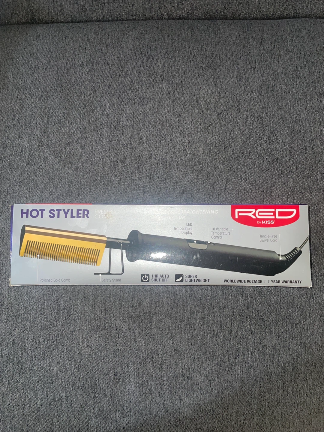NWT - RED by KISS Hot Styler Pressing Comb - photo 2