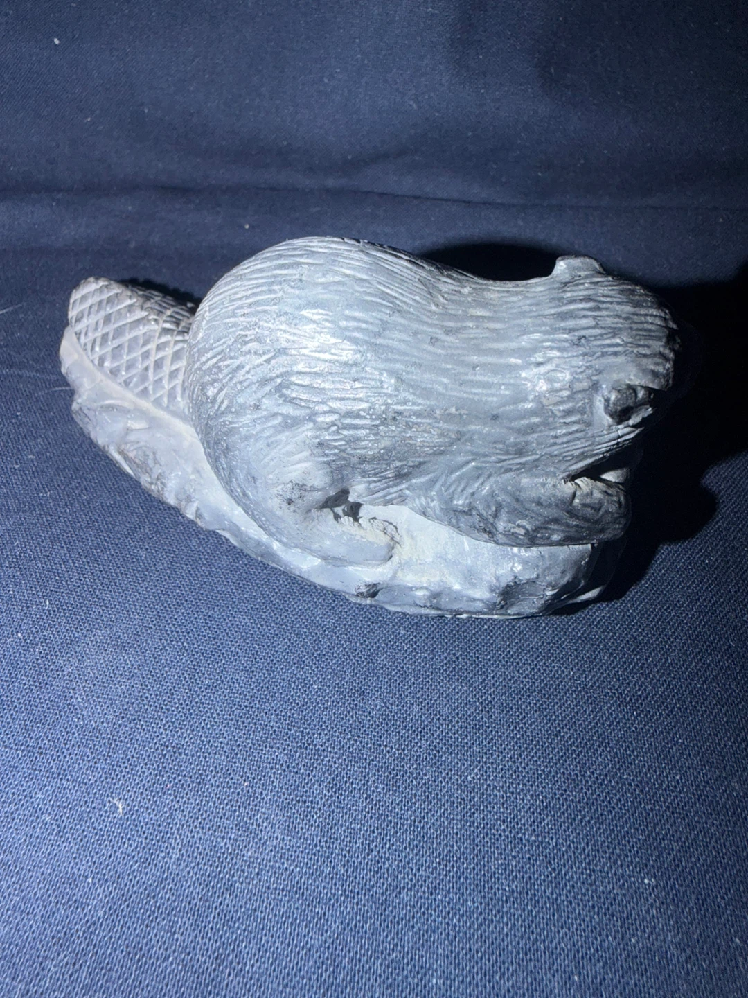 Grey Stone Beaver Figurine - photo 2