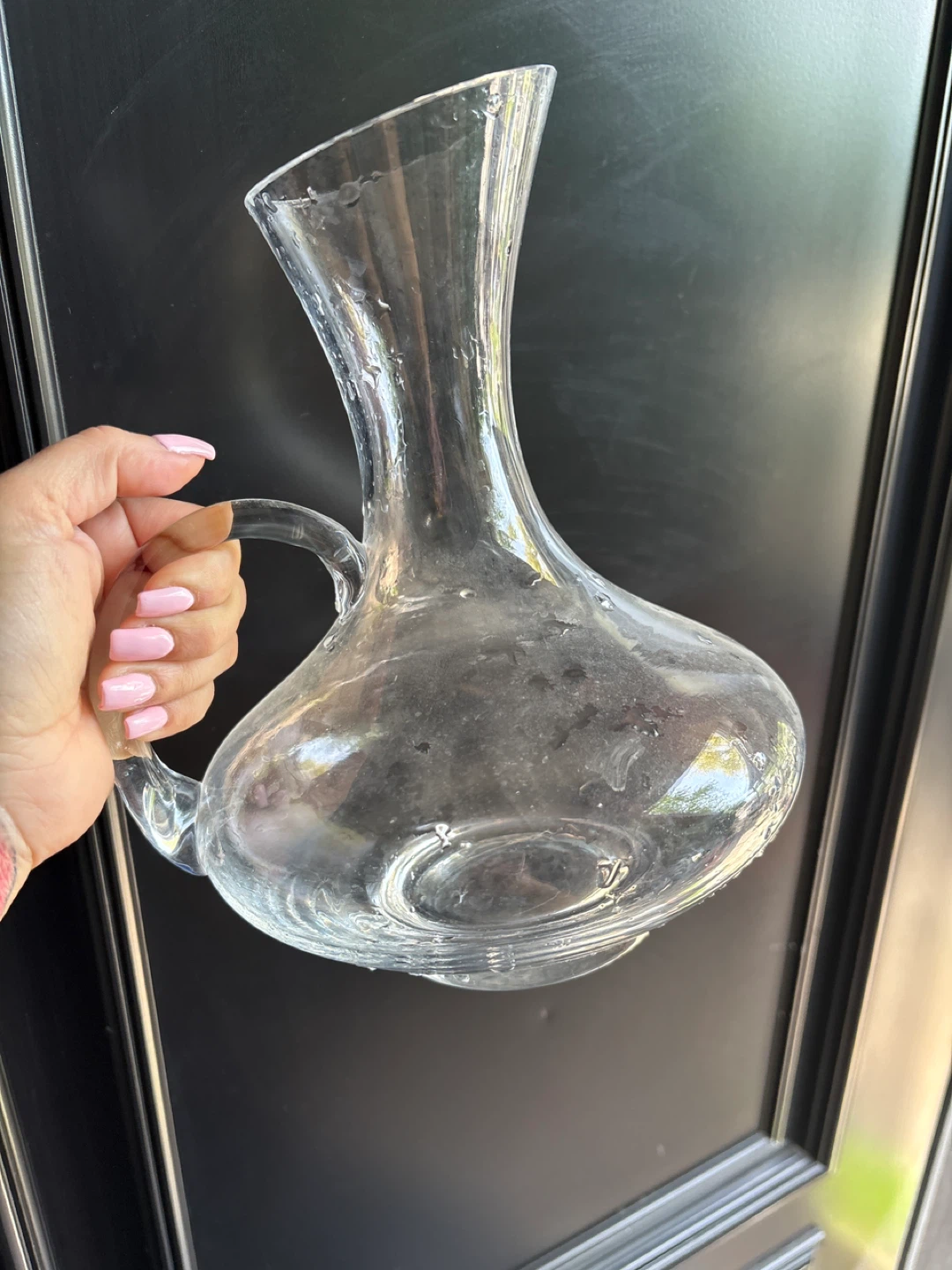 Glass Wine Decanter with Handle