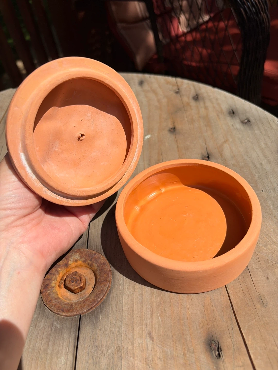 Terracotta Cat Trinket Box - photo 3