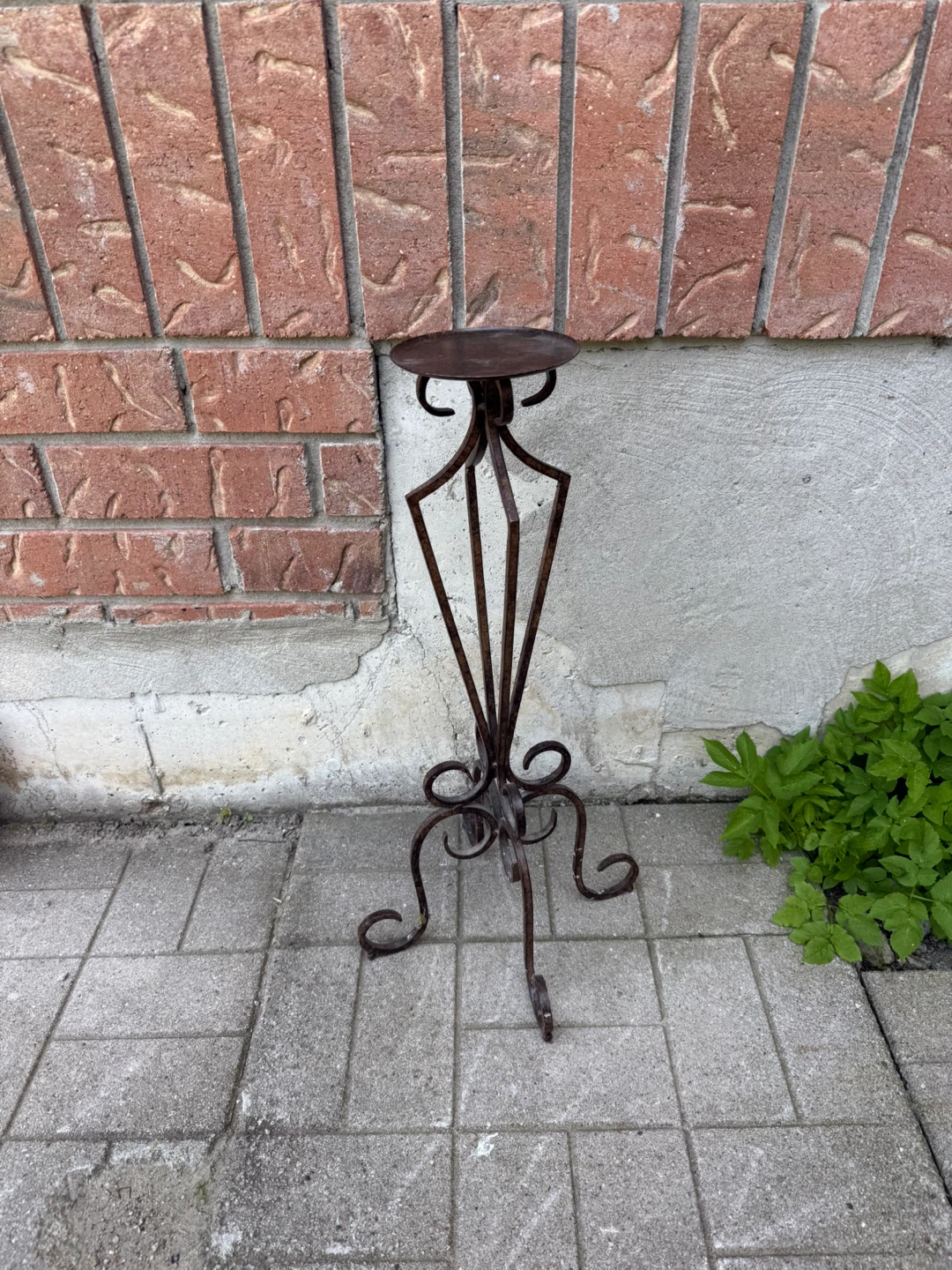Ornate Metal Candle Stand