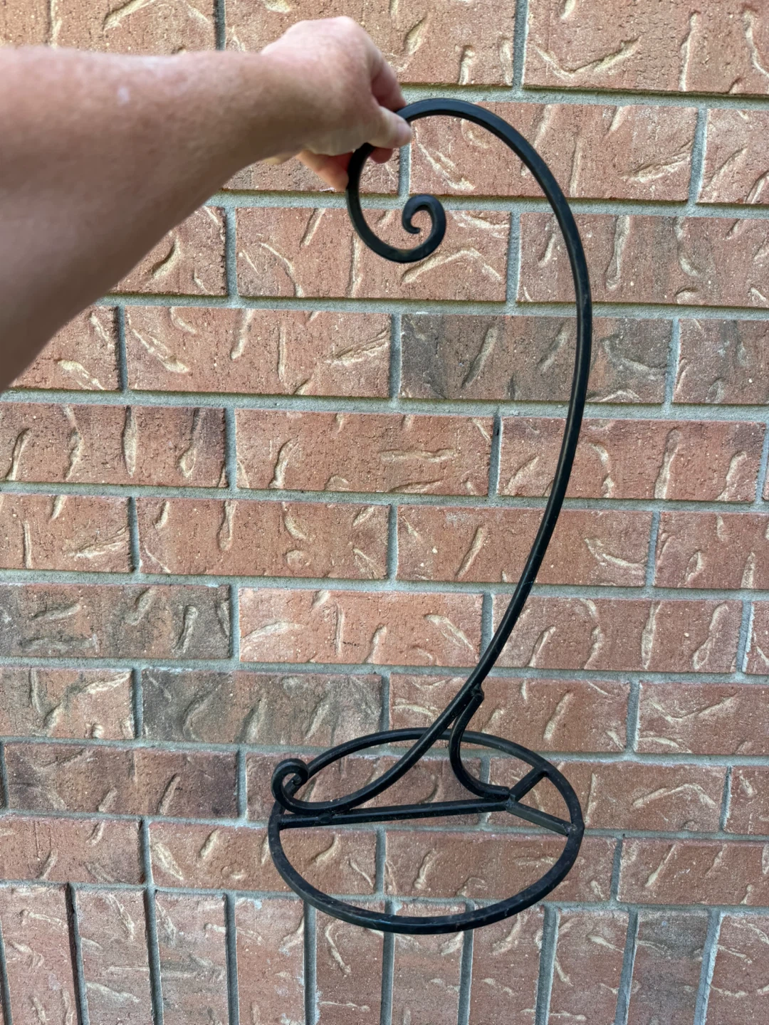 Black Metal Plant / lantern Stand Holder - photo 2