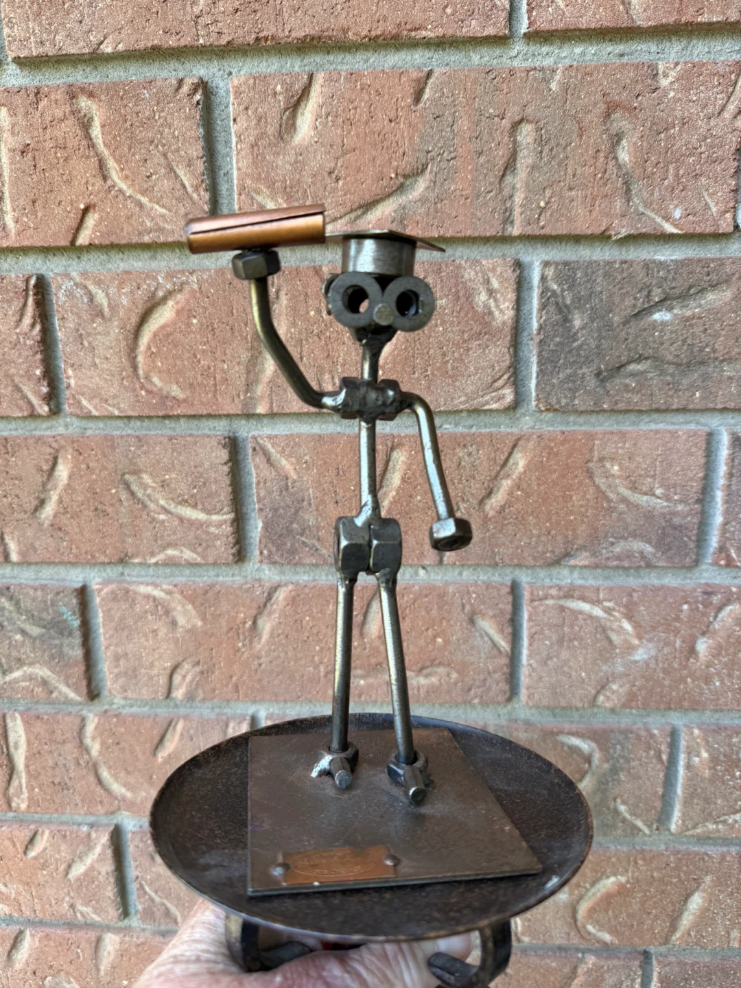 Metal graduate Figurine Sculpture