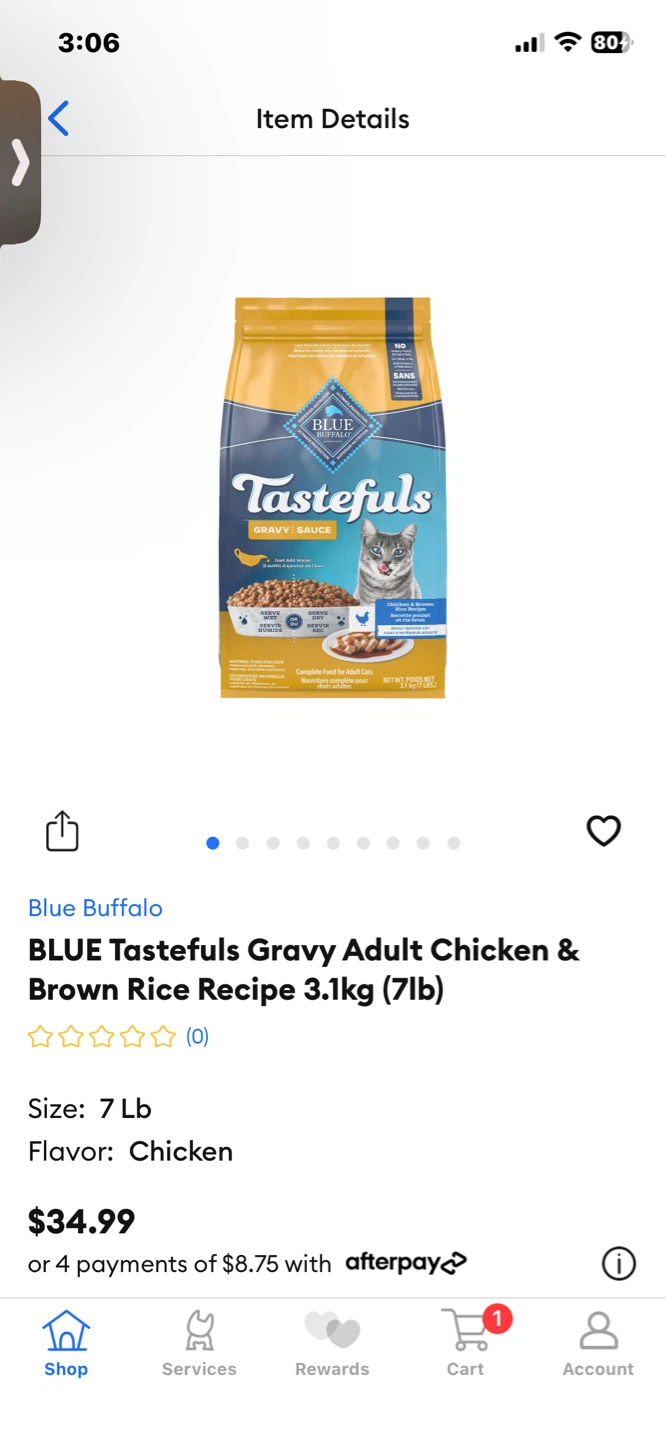 7lbs Blue Cat Food - photo 3