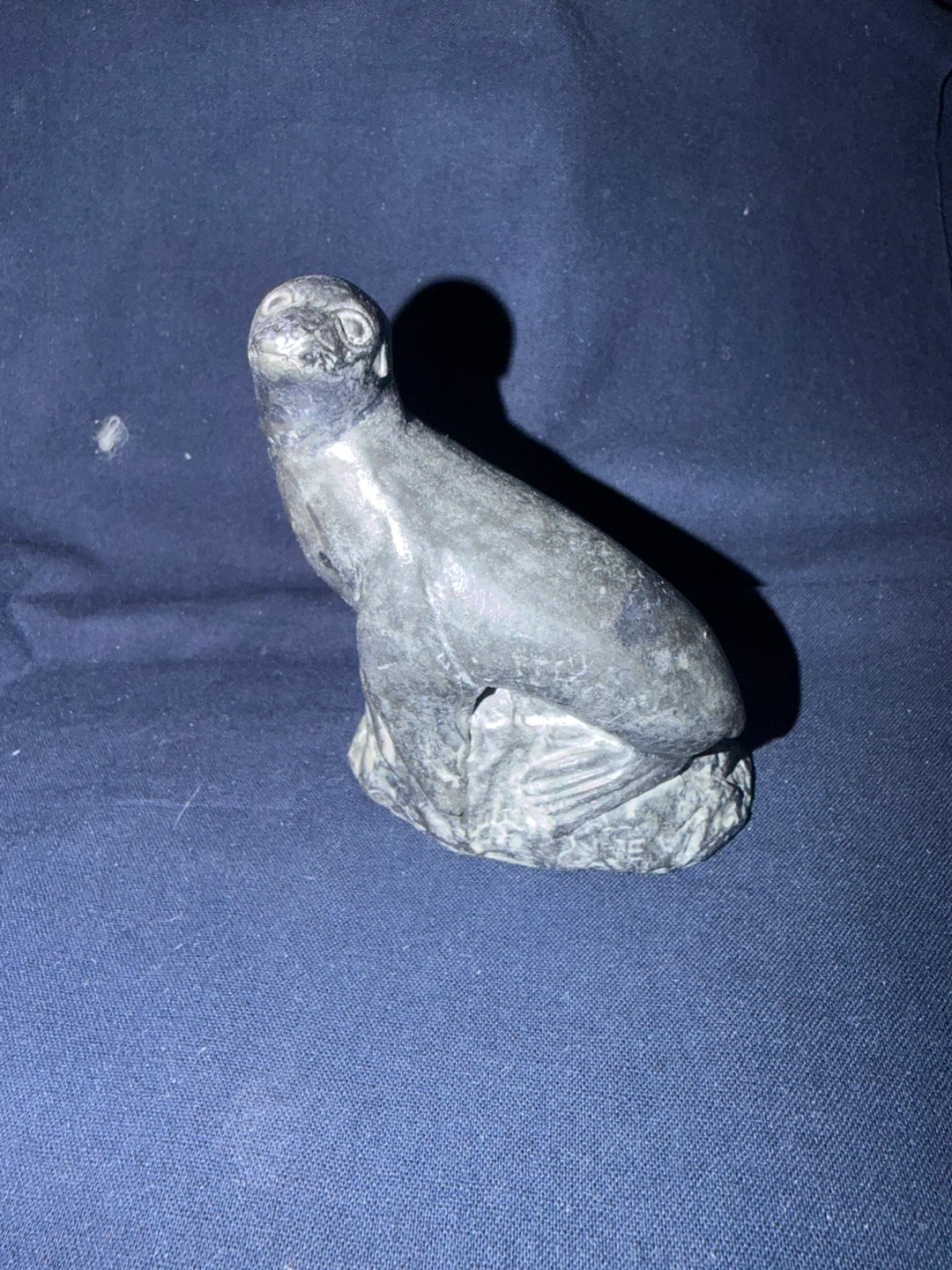 The Wolf Sculptures Seal Soapstone Figurine