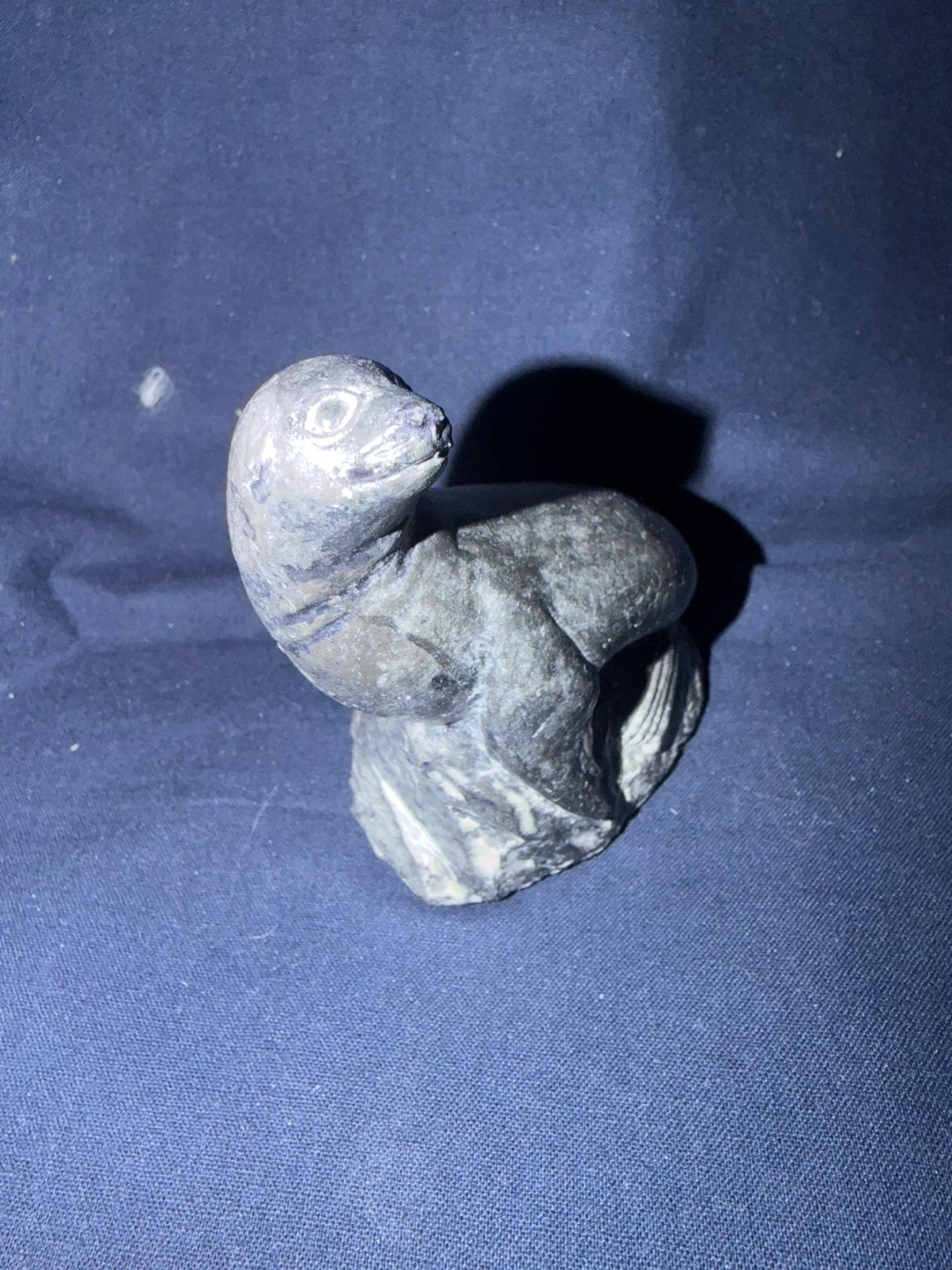 The Wolf Sculptures Seal Soapstone Figurine - photo 2
