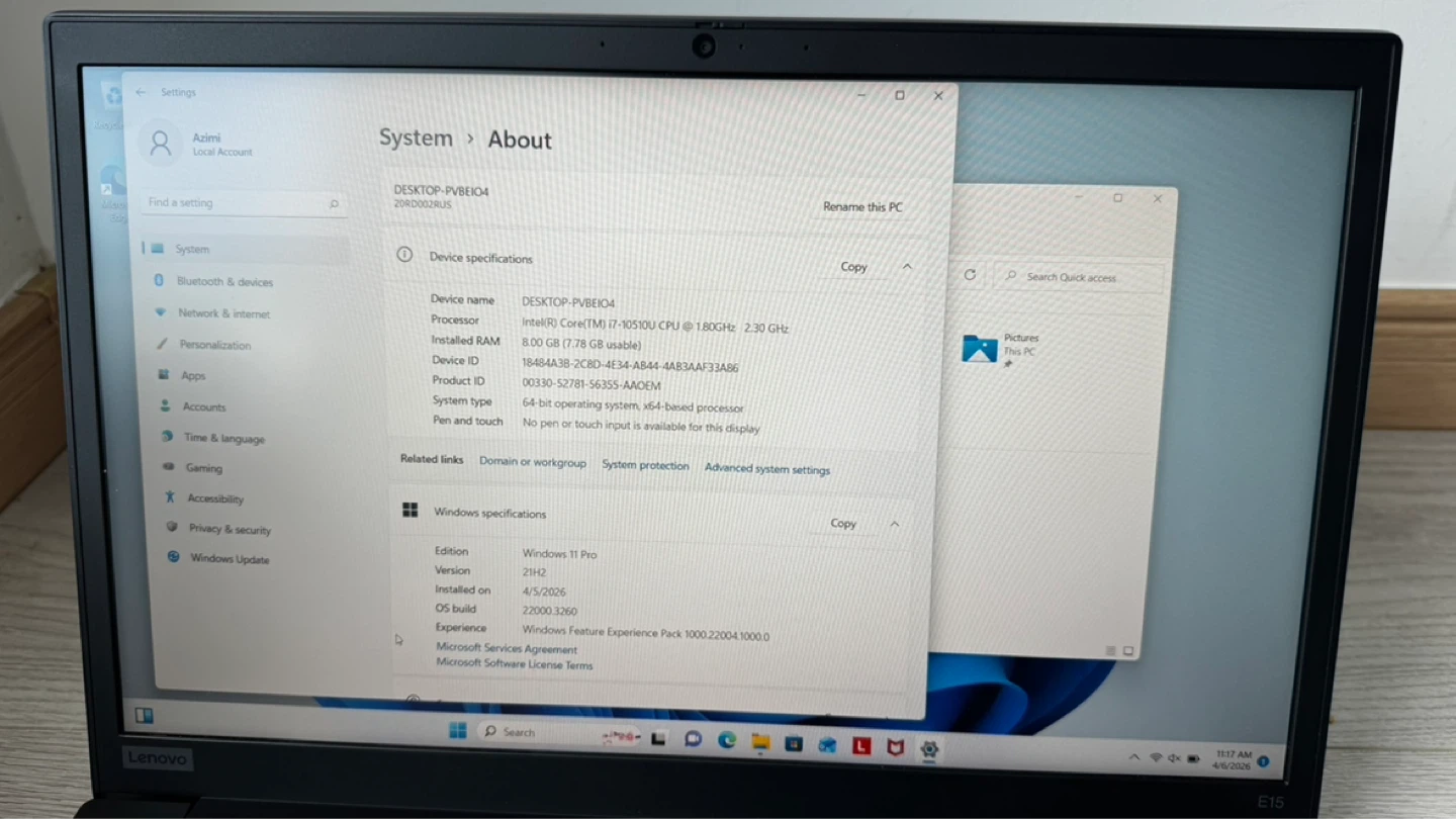 Lenovo ThinkPad Laptop - photo 5