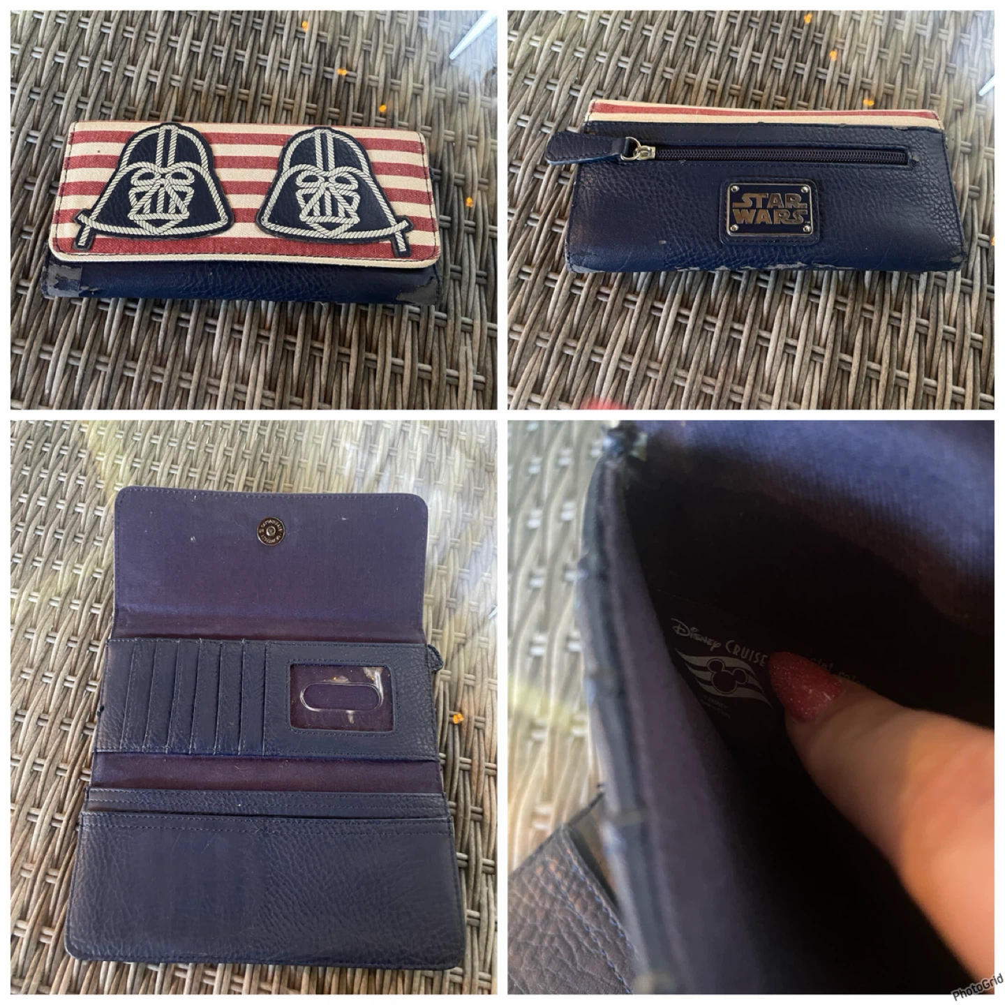 Star Wars Disney cruise darth vader wallet.