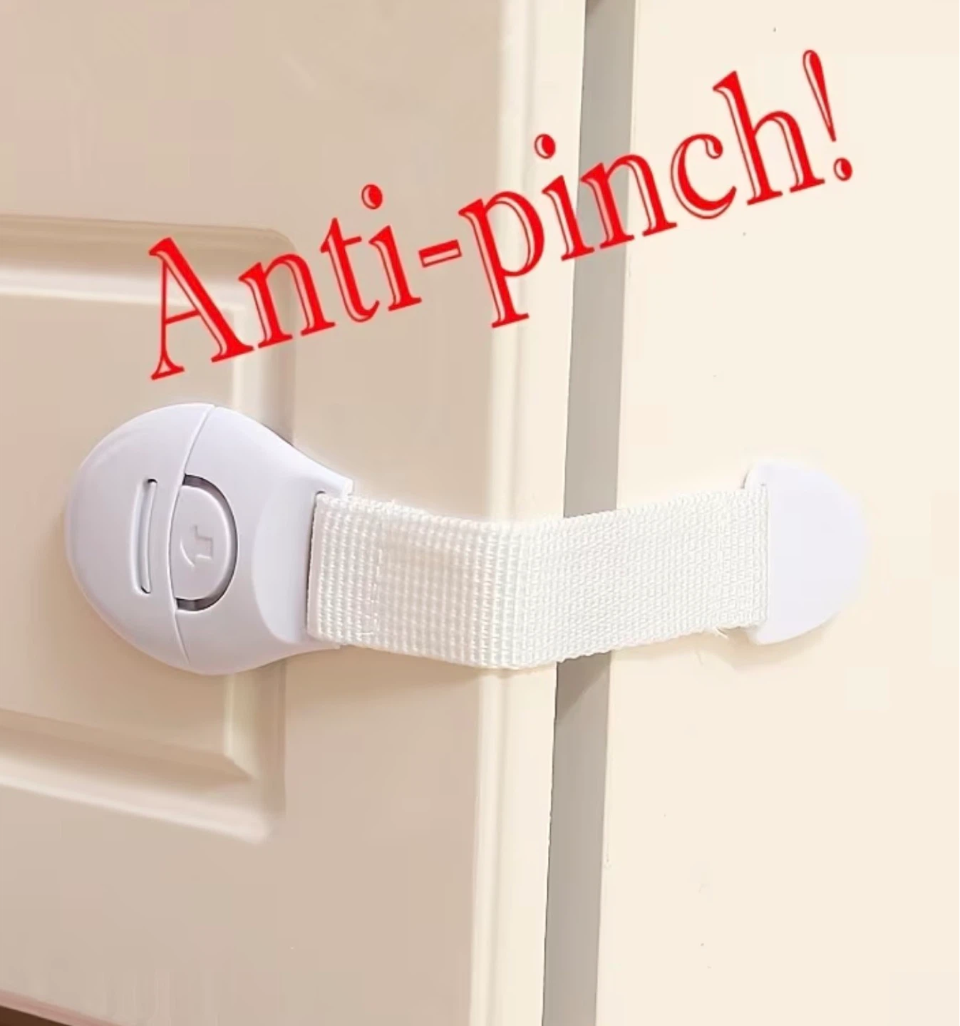 White Child Safety Cabinet Lock Strap - photo 5
