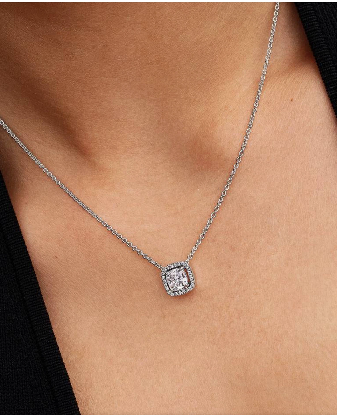 Pandora Halo Necklace and Stud Earrings Set - photo 2