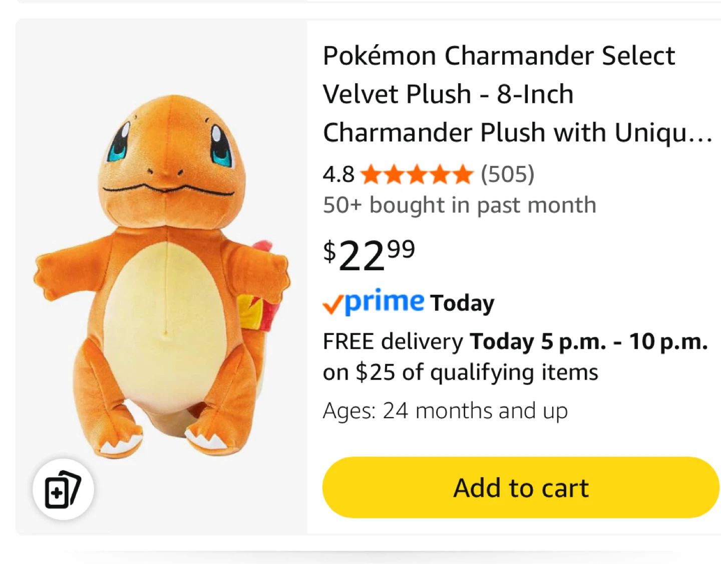 Charmander Pokémon Plush - photo 4