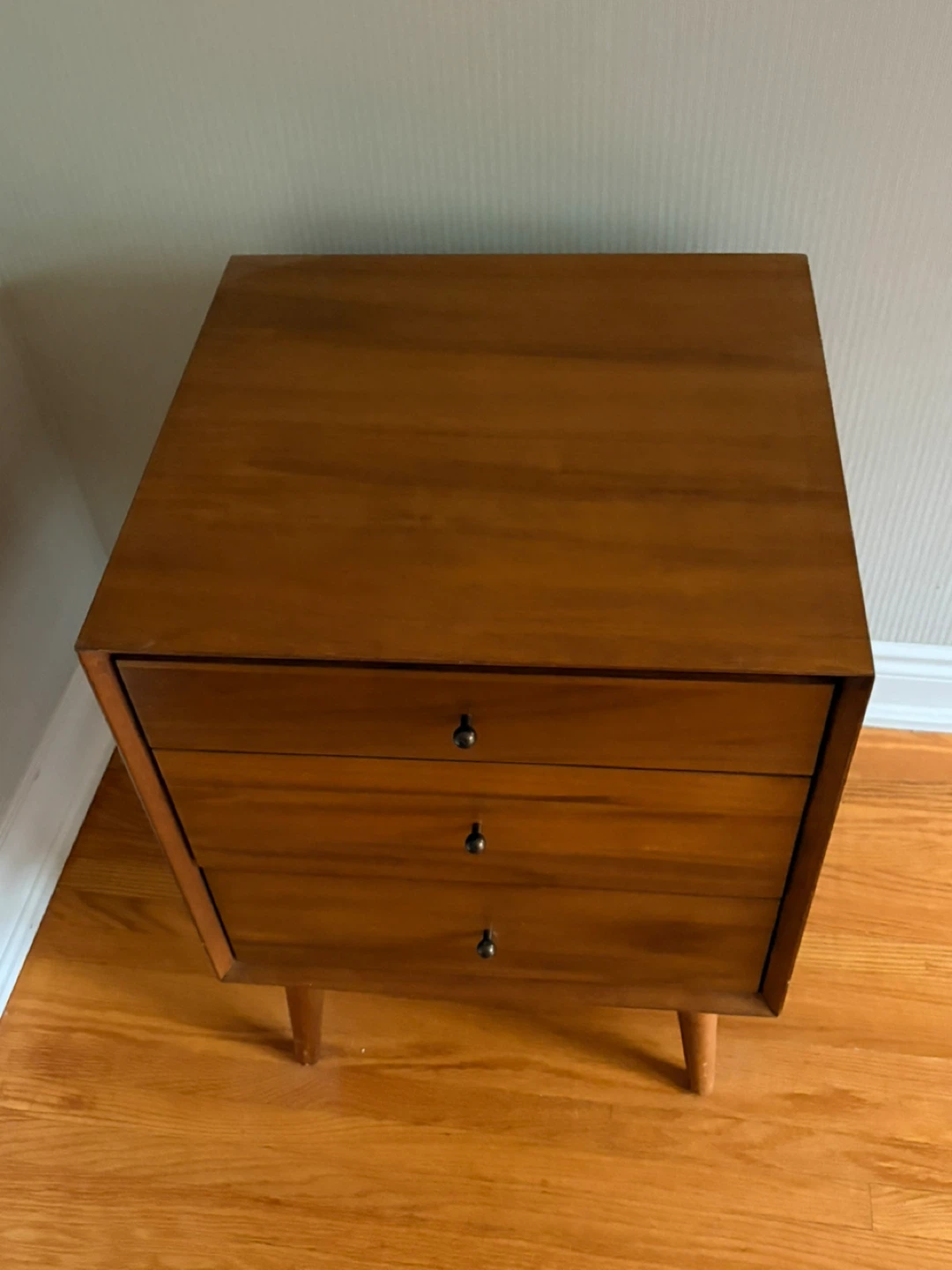 West Elm Mid century MCM 3 drawer side cabinet