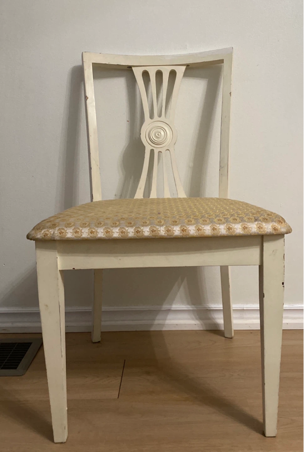 Oval Dining Table with 3 Cushioned Chairs