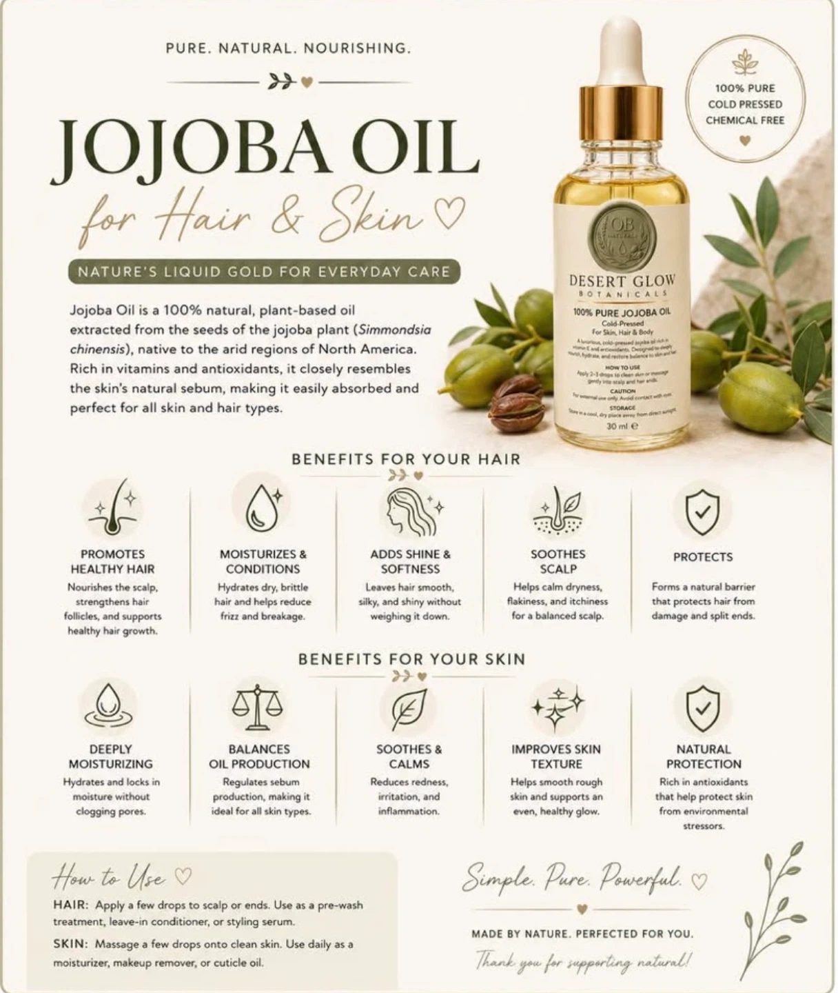 100% Pure Jojoba Oil - 30 ml - photo 5