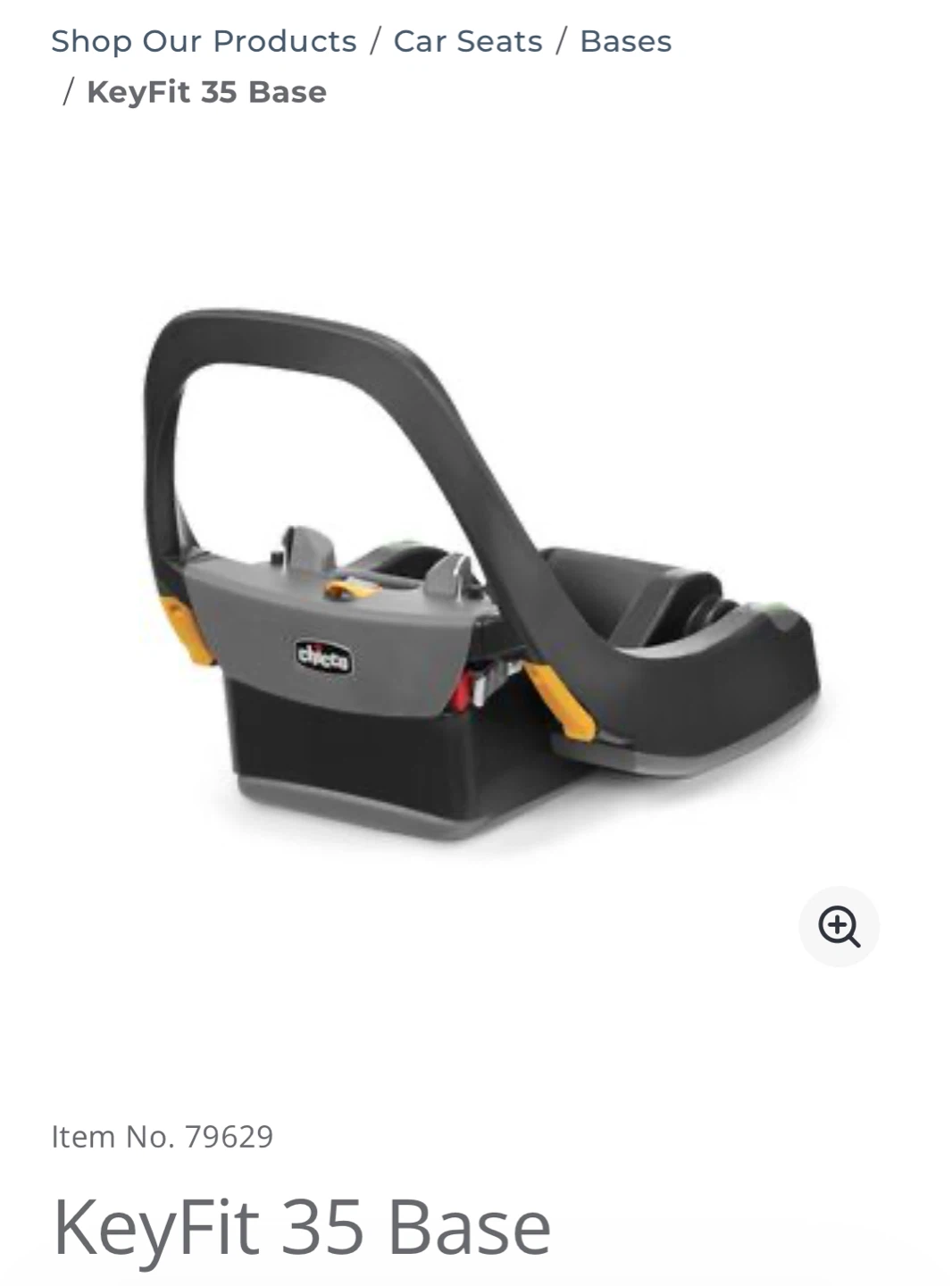Chicco Keyfit infant car seat base - photo 2