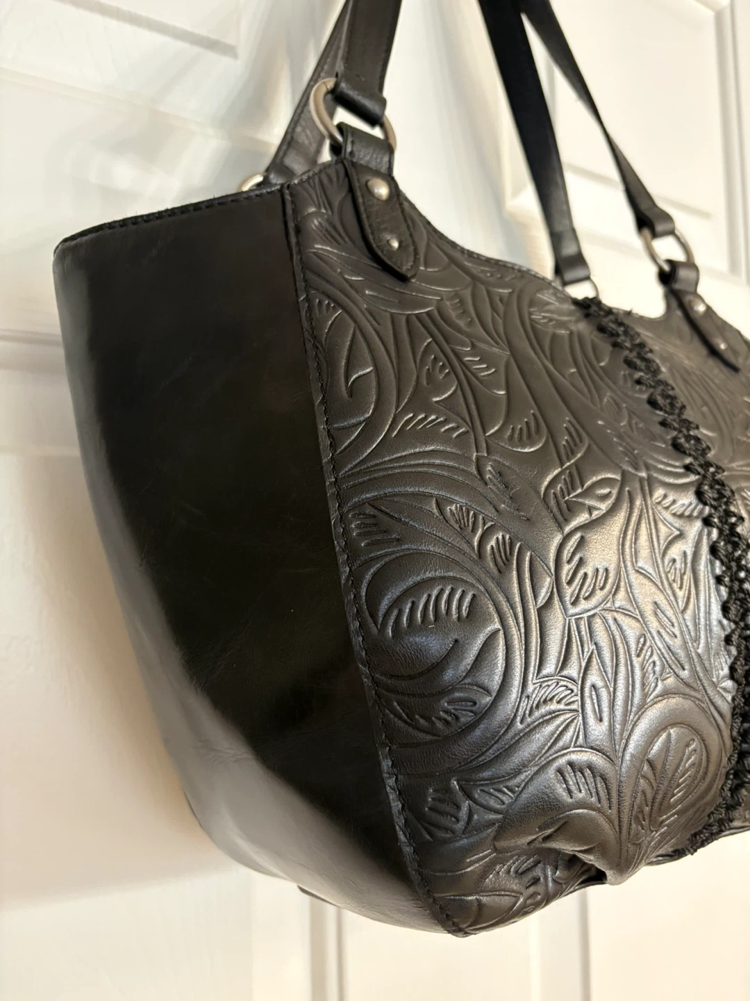 The Sak Bolinas Leather Satchel in Black - photo 5