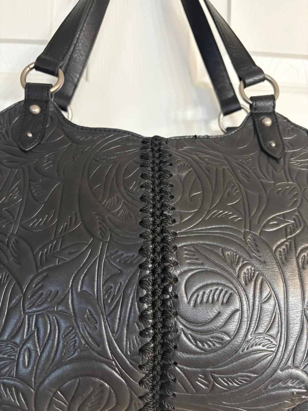 The Sak Bolinas Leather Satchel in Black - photo 2