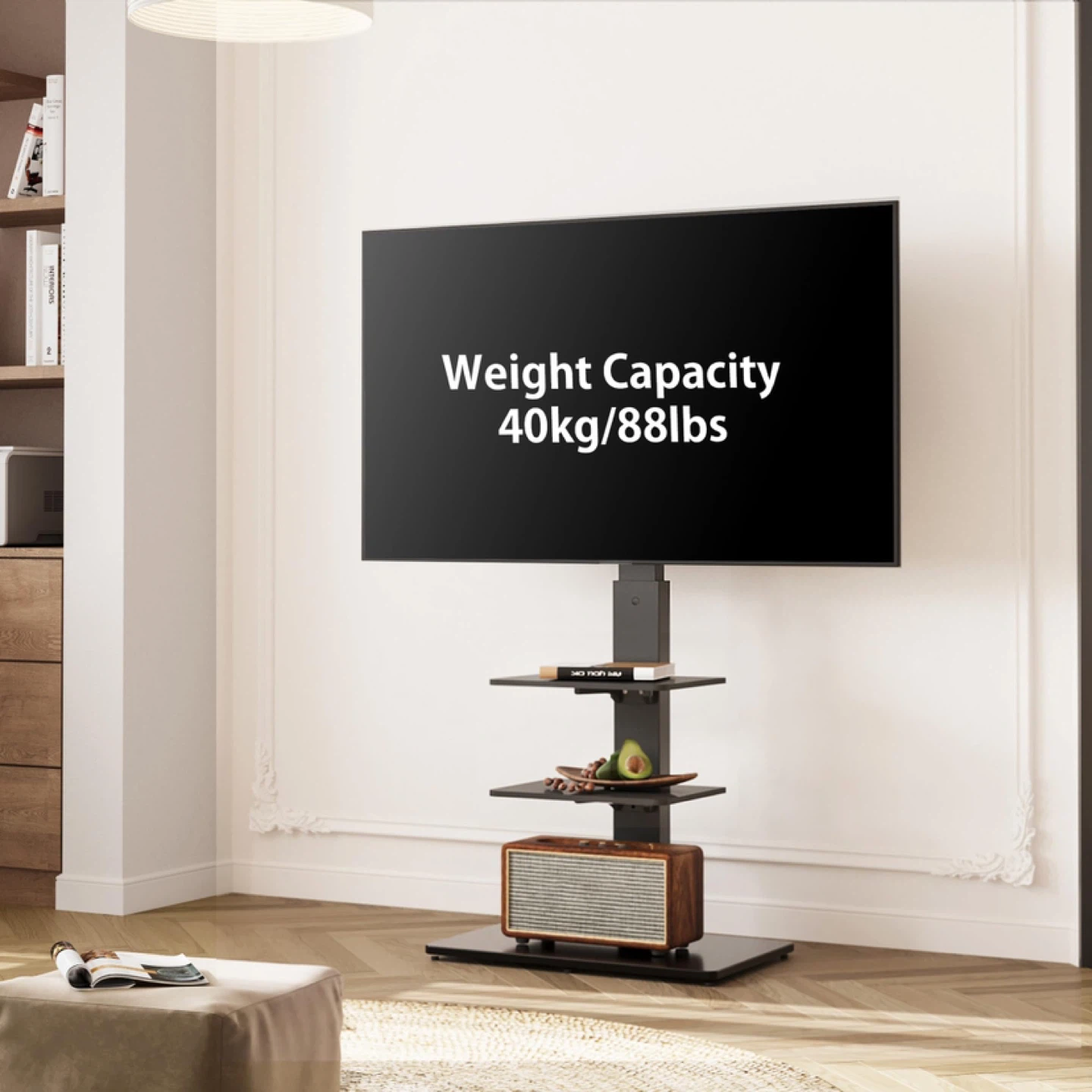 FITUEYES TV Stand for 32-70'' TVs up to 88 lbs - photo 3