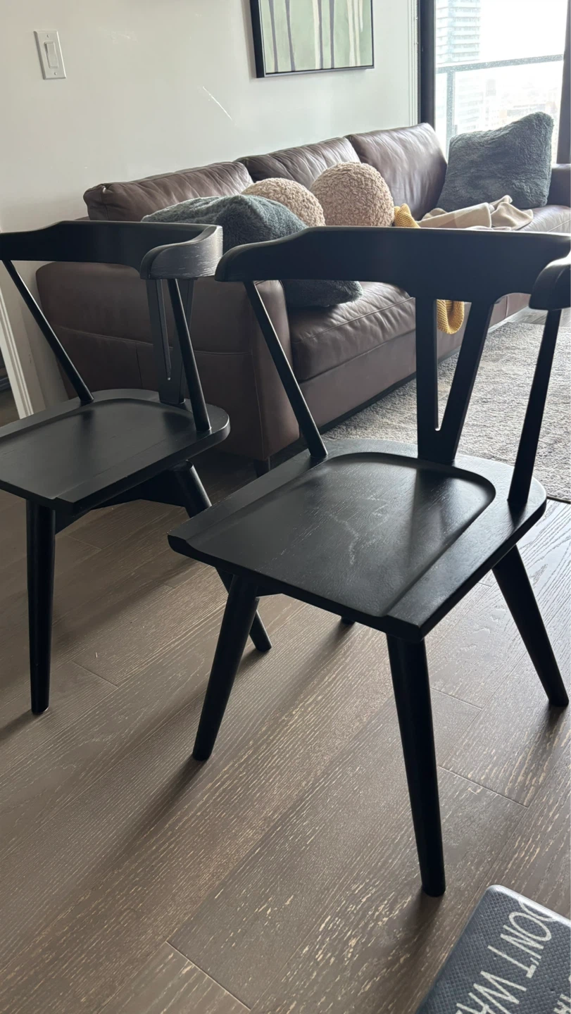 Urban Barn Tolbert Swivel Dining Chairs - photo 2