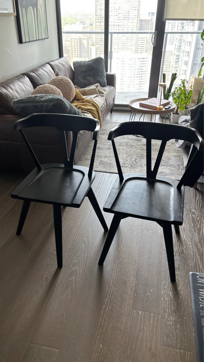 Urban Barn Tolbert Swivel Dining Chairs - photo 4