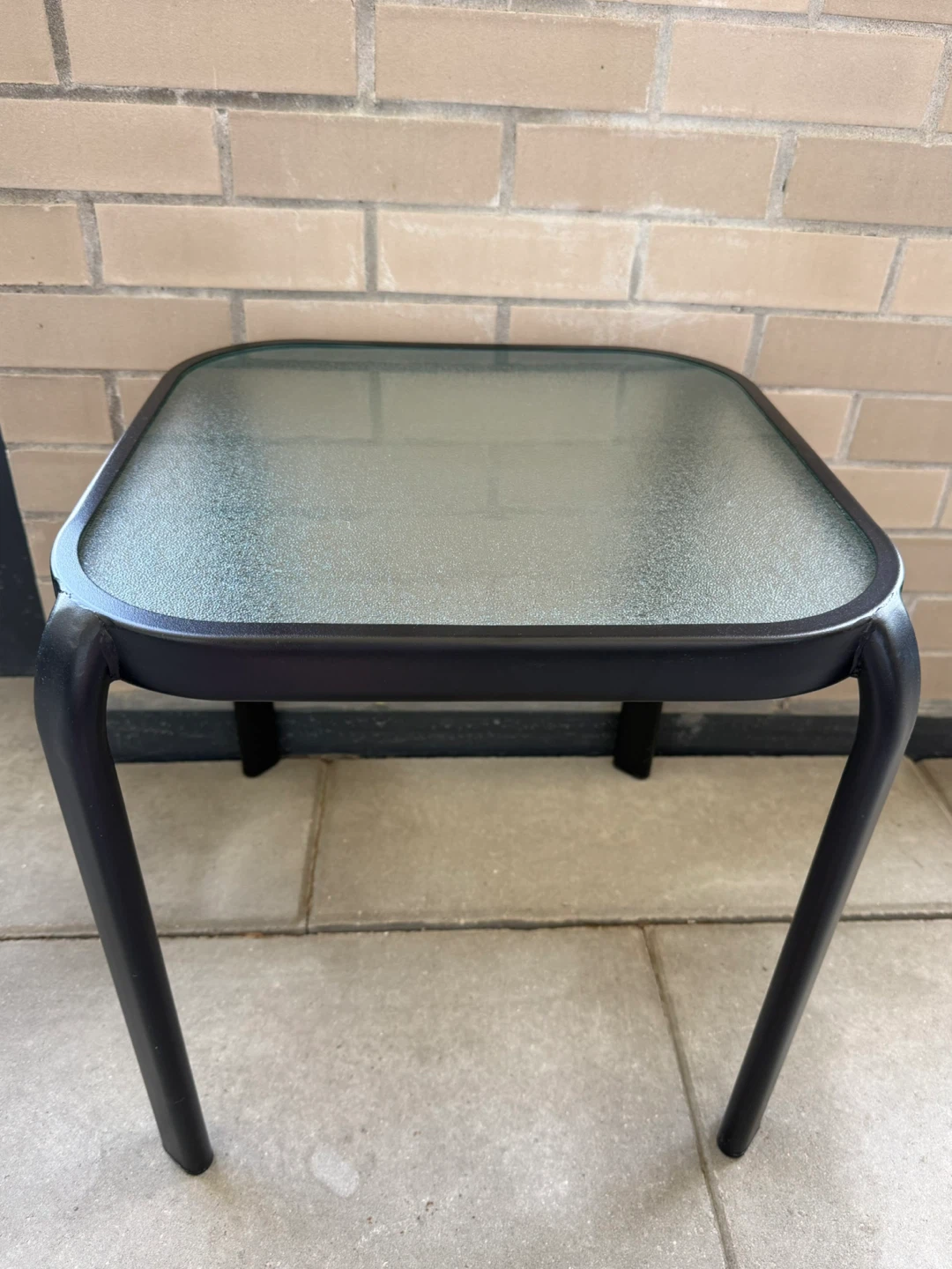 Square Glass Top Outdoor Table - photo 2