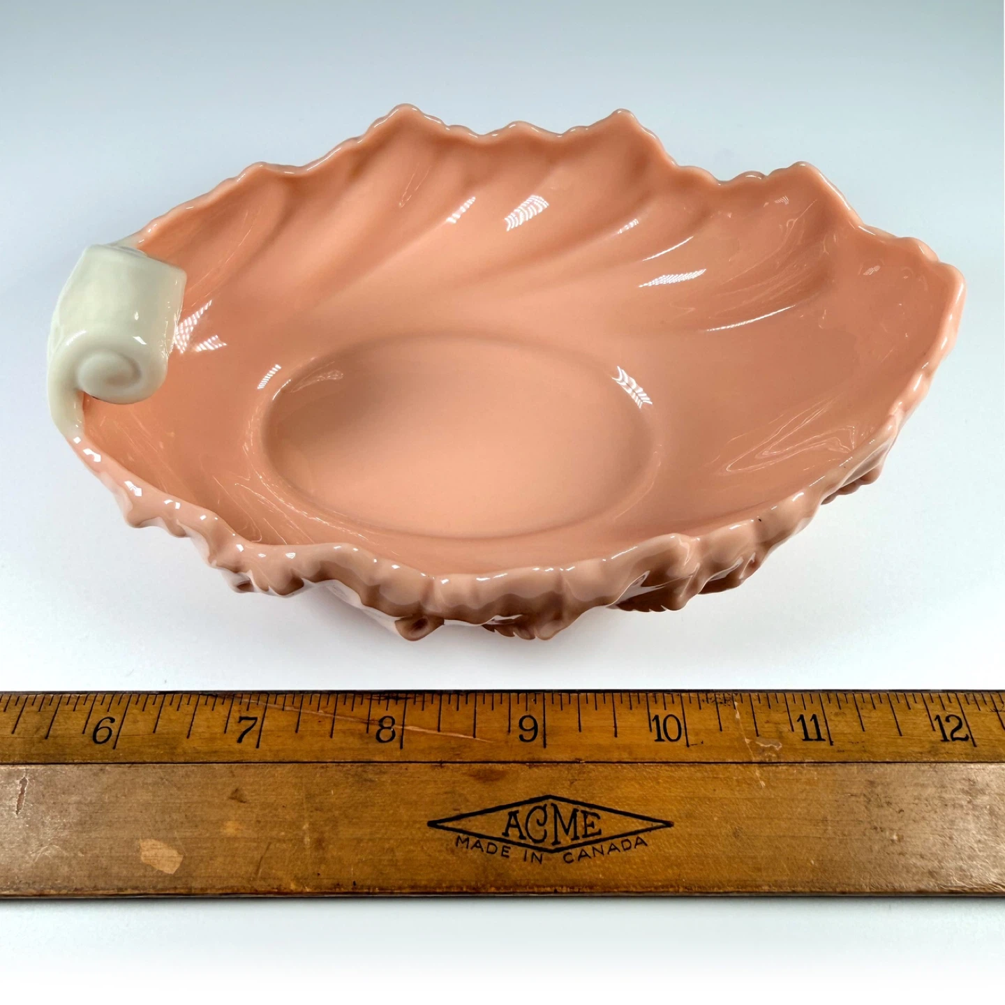 Vintage Lenox Pink Acanthus Leaf Dish - photo 4