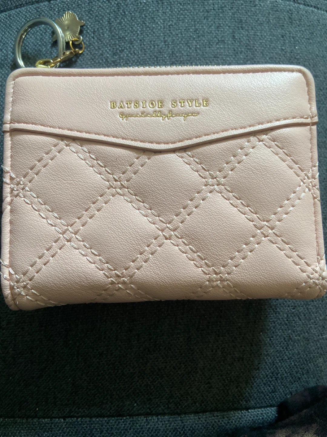 Pink Quilted Bifold Wallet