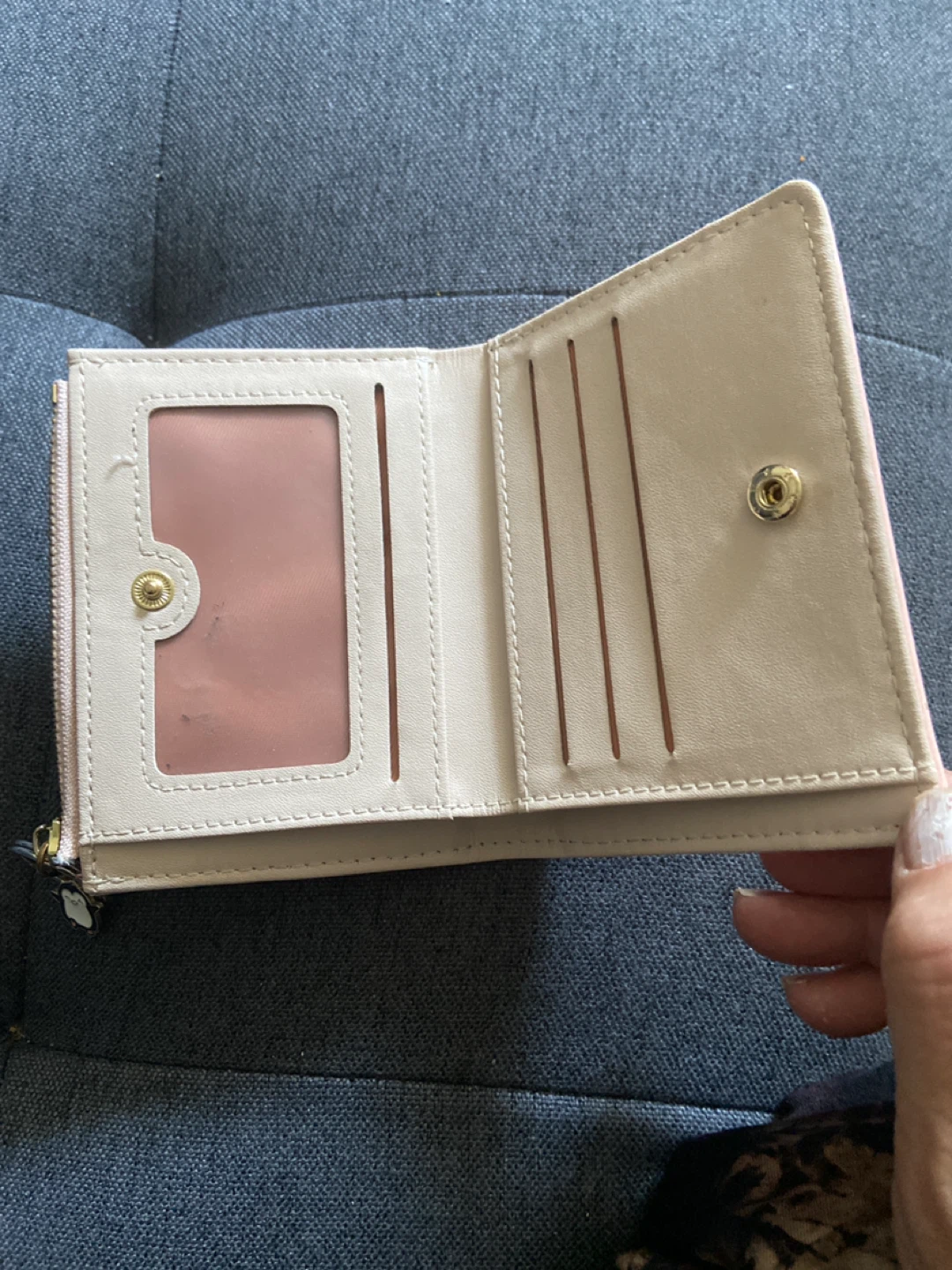 Pink Quilted Bifold Wallet - photo 4