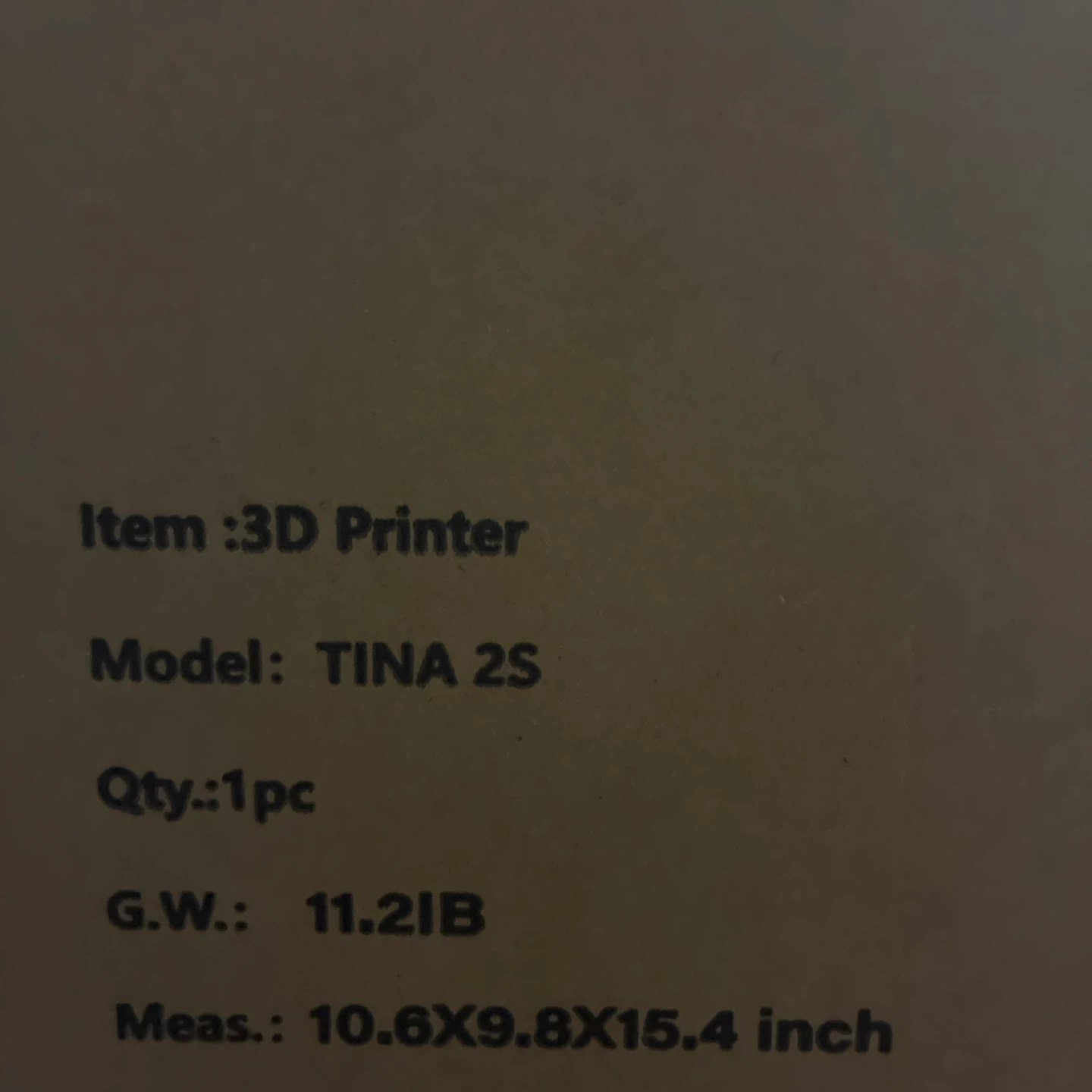 ENTINA TINA 2S 3D Printer - photo 2