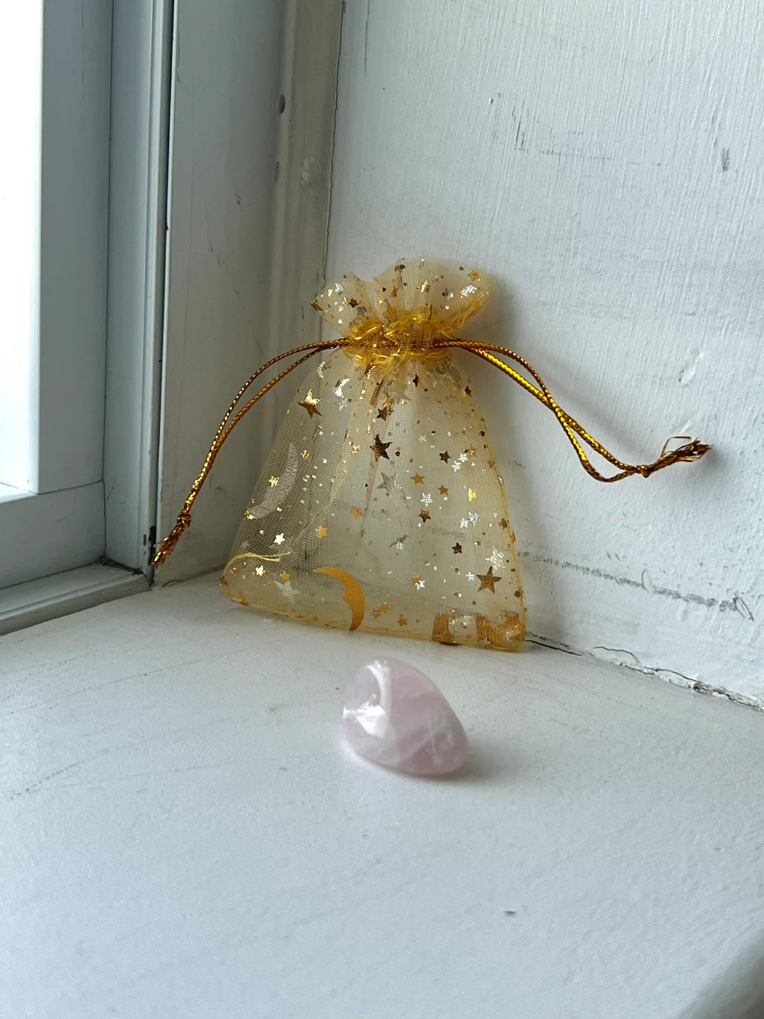 Tumbled Rose Quartz Crystal in pouch 💖 - photo 2