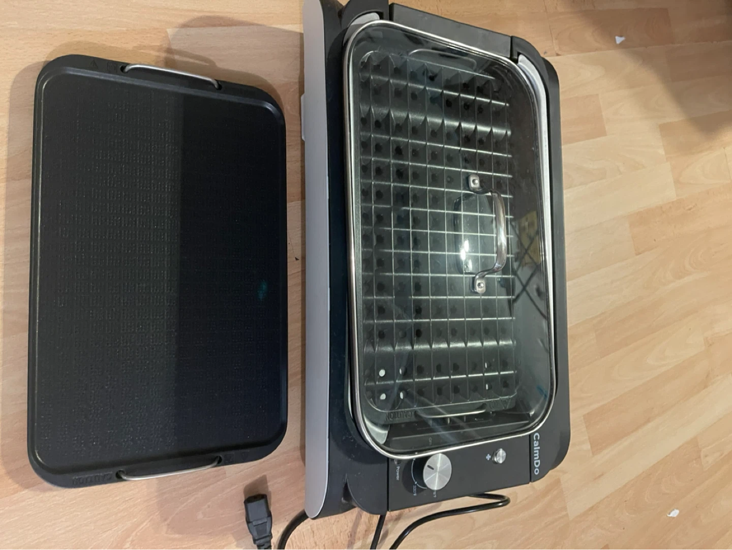 CalmDo Electric Grill with Griddle Plate - photo 4