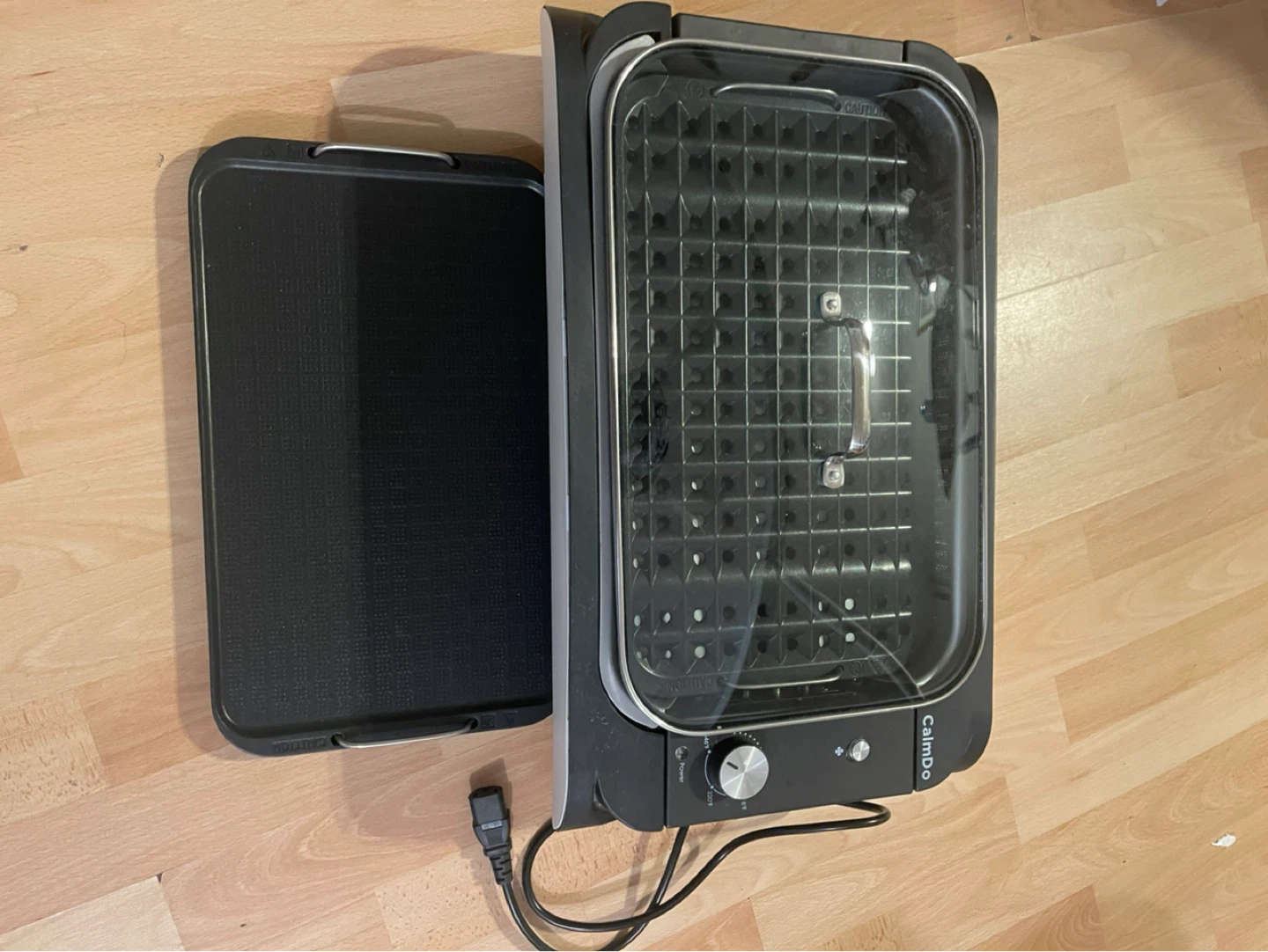 CalmDo Electric Grill with Griddle Plate - photo 3
