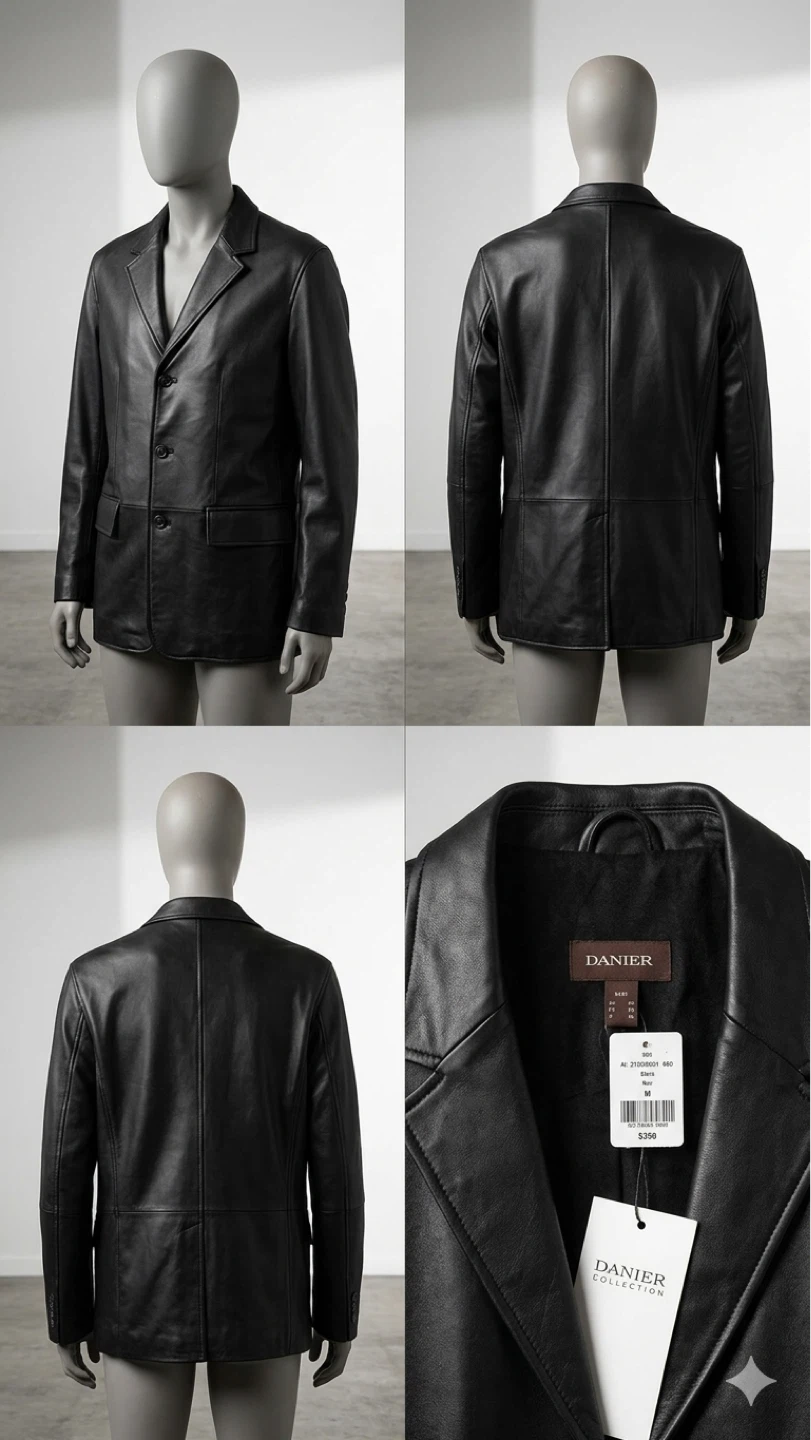Danier Leather Jacket Size Medium – Original $399 New