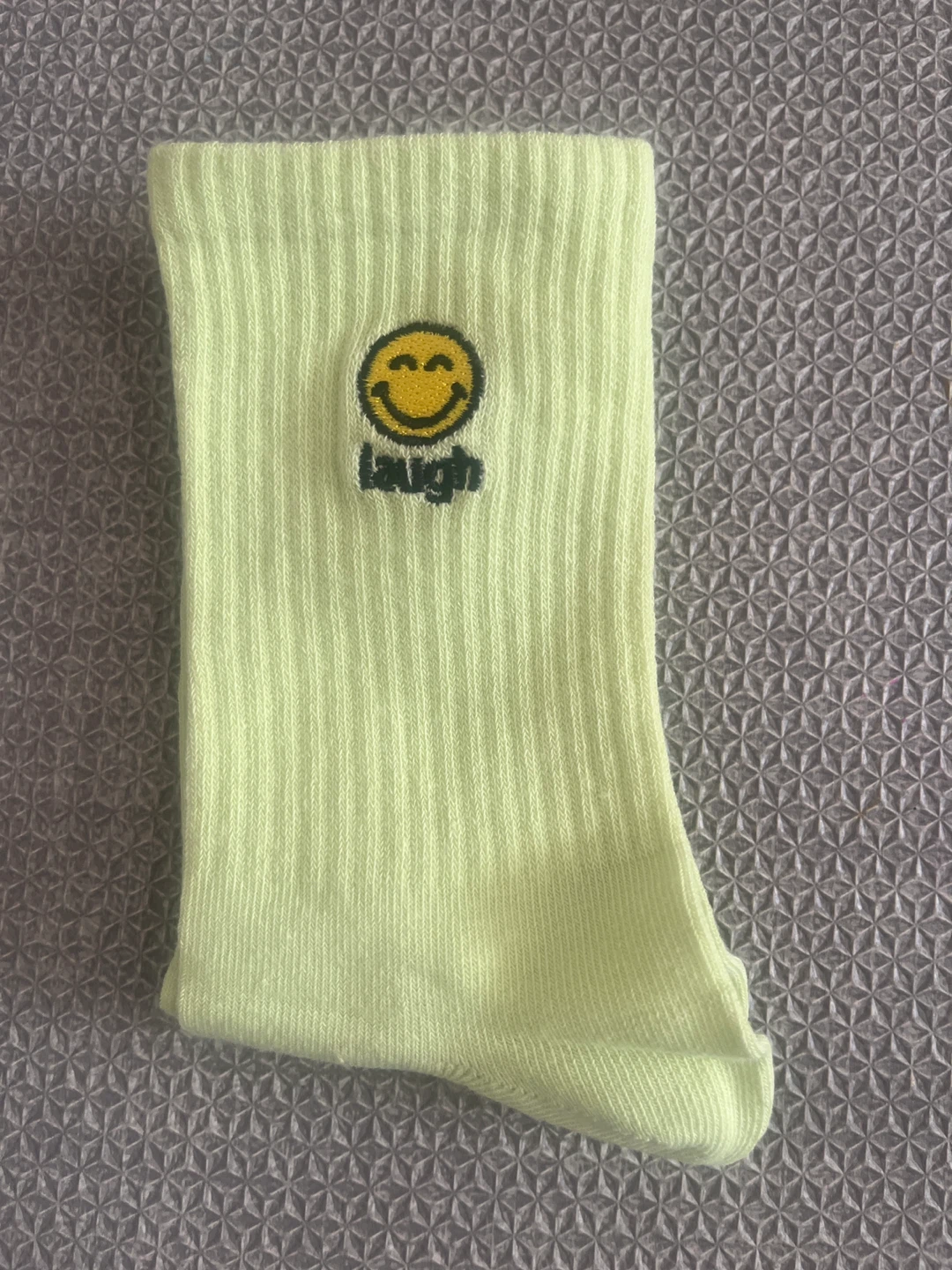 Smiley Face Adult Crew Socks