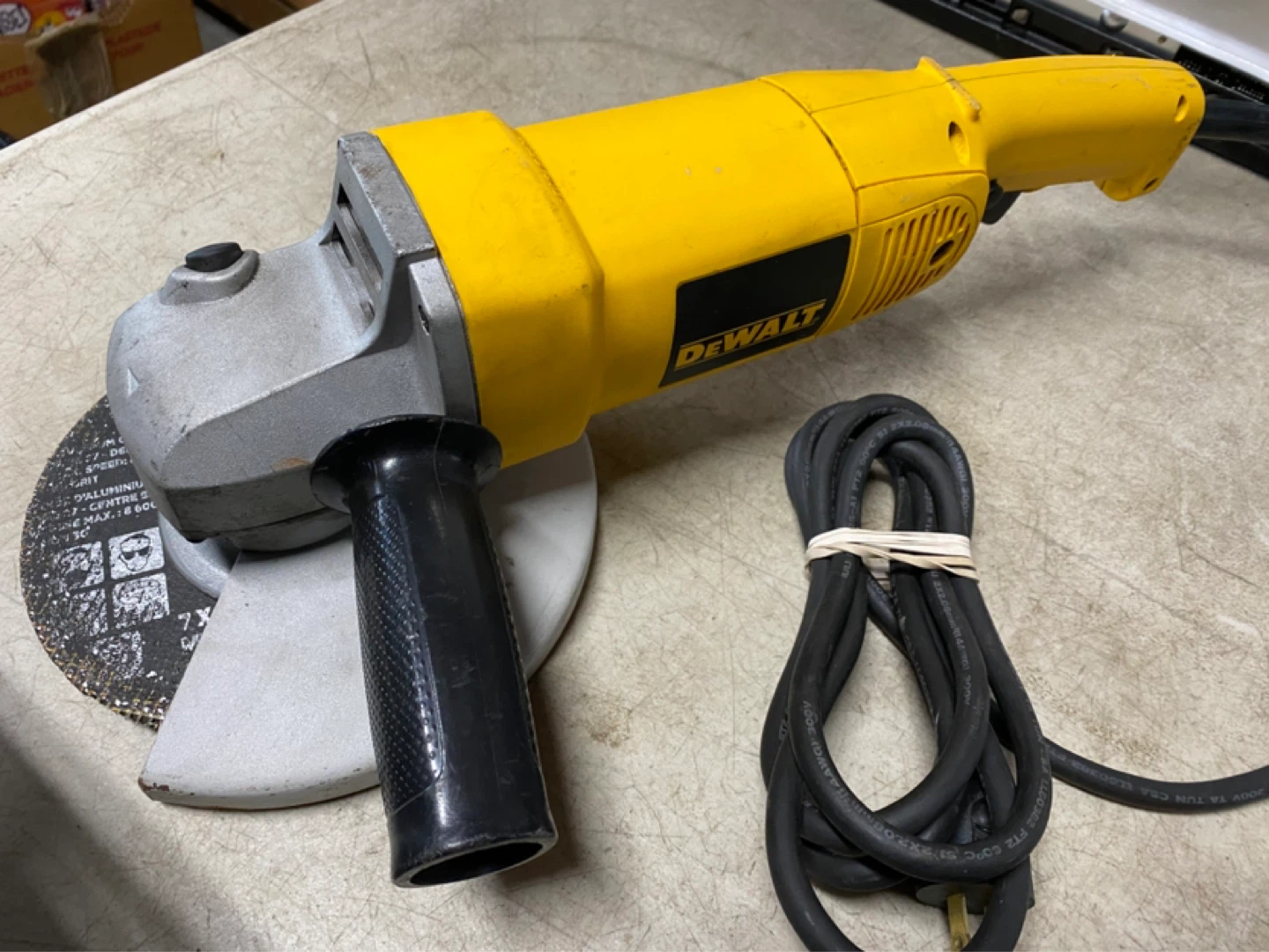 Dewalt 7” grinder