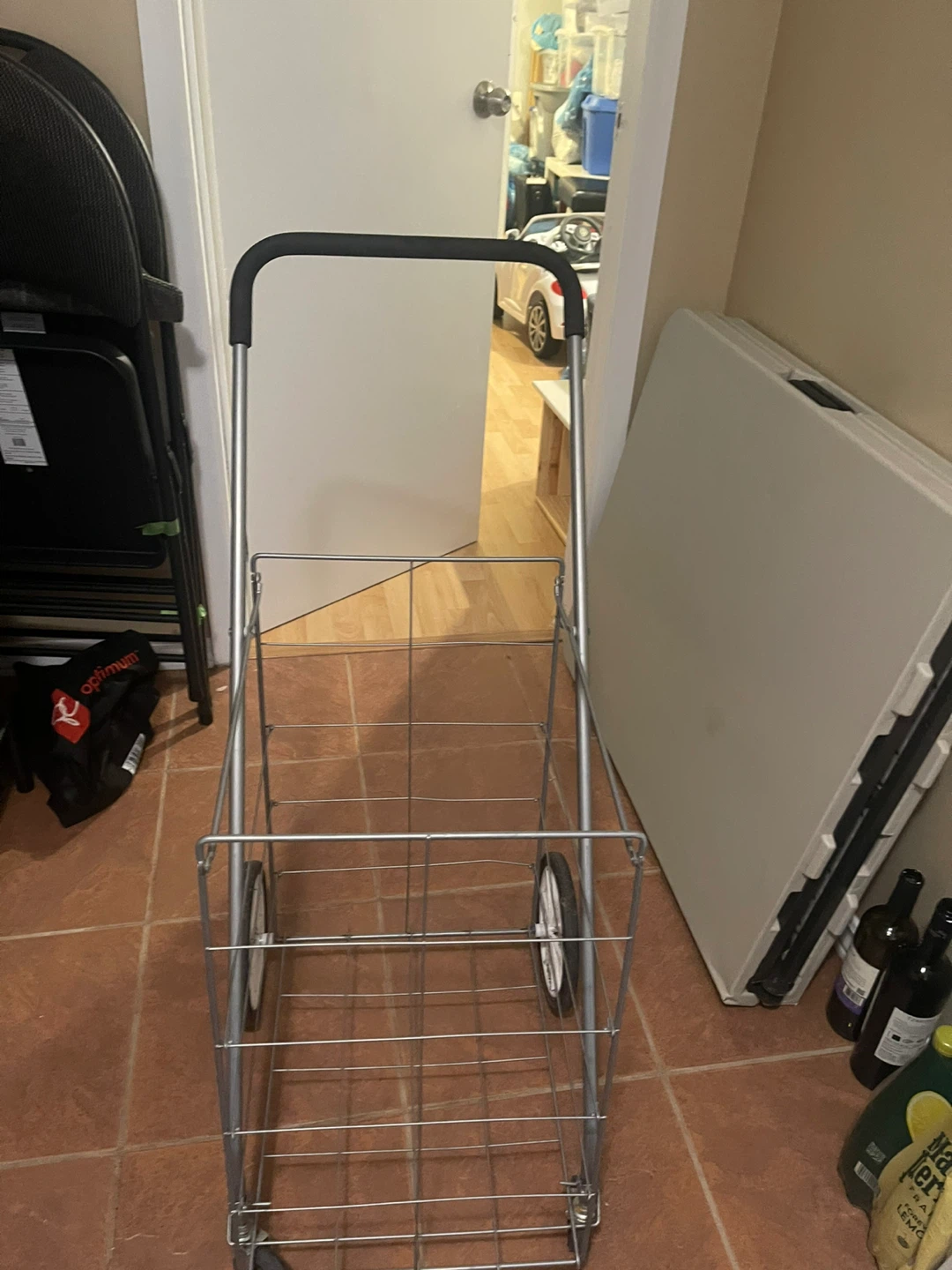 Silver Shopping Cart