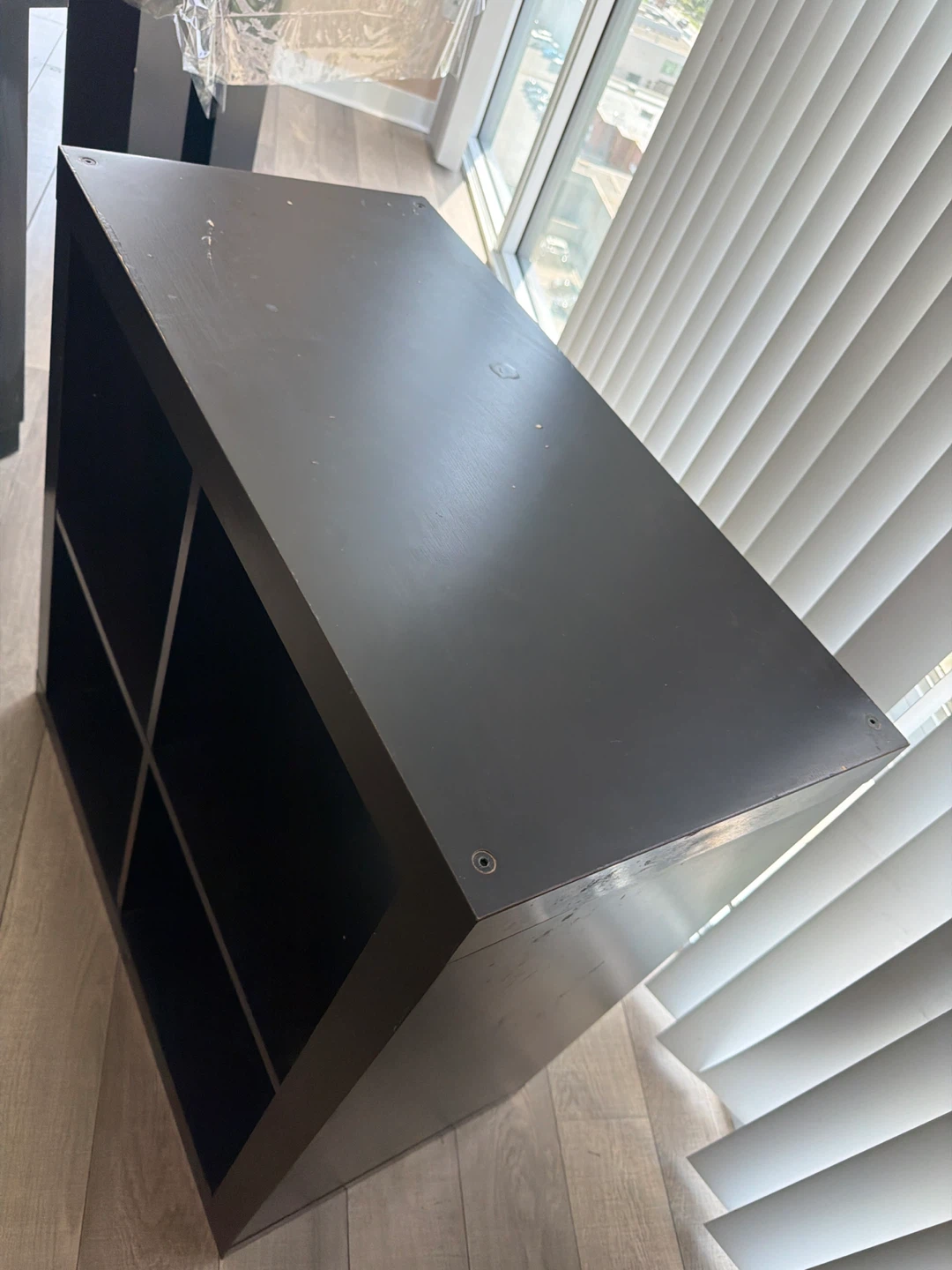 Black 4-Cube Storage Shelf - photo 3