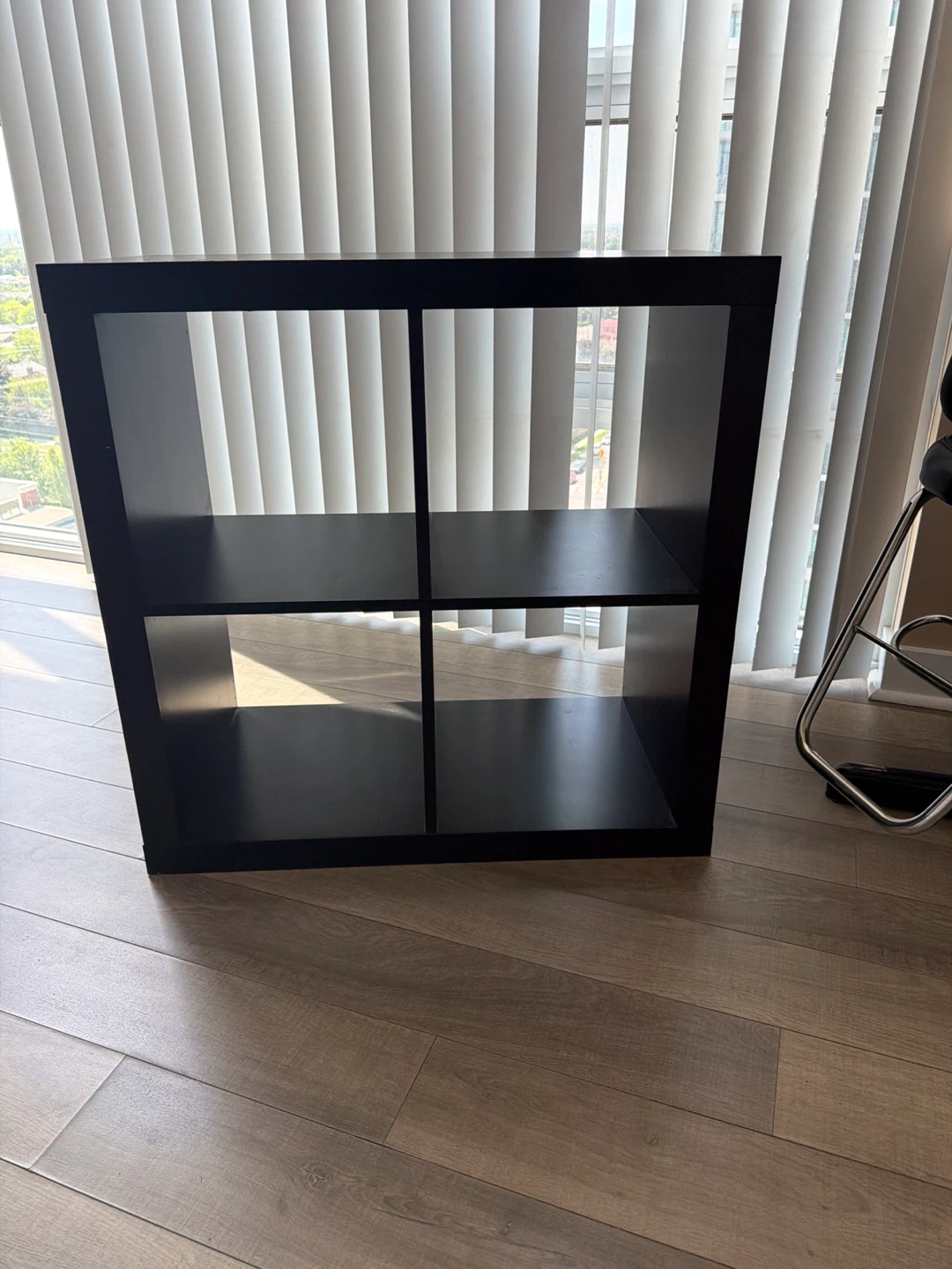 Black 4-Cube Storage Shelf - photo 2