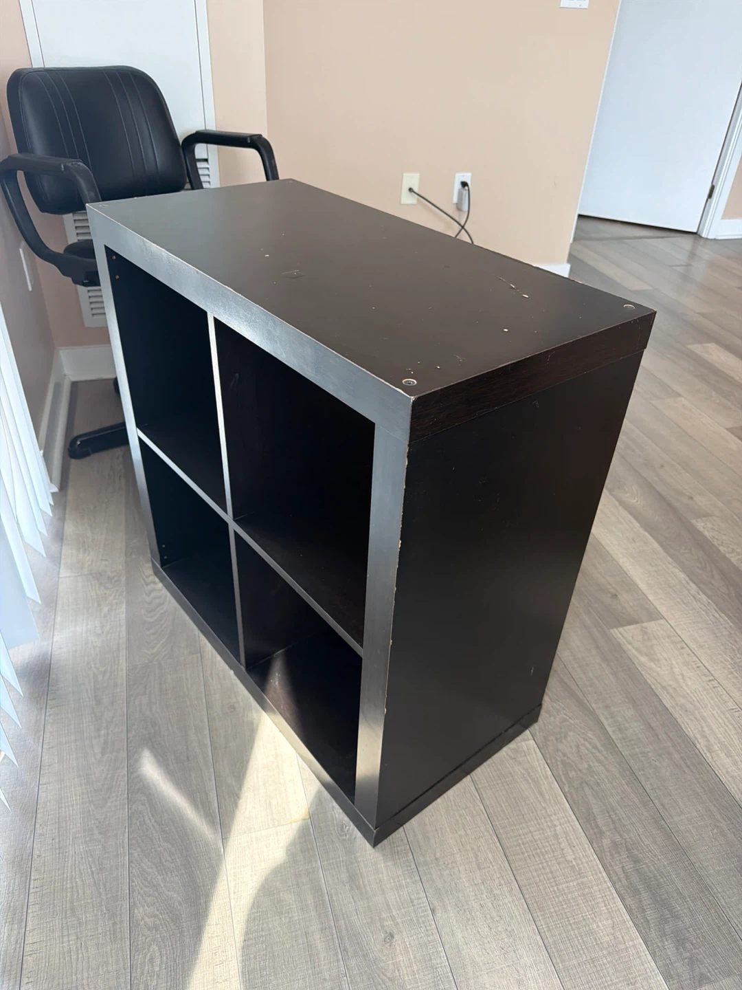 Black 4-Cube Storage Shelf - photo 4