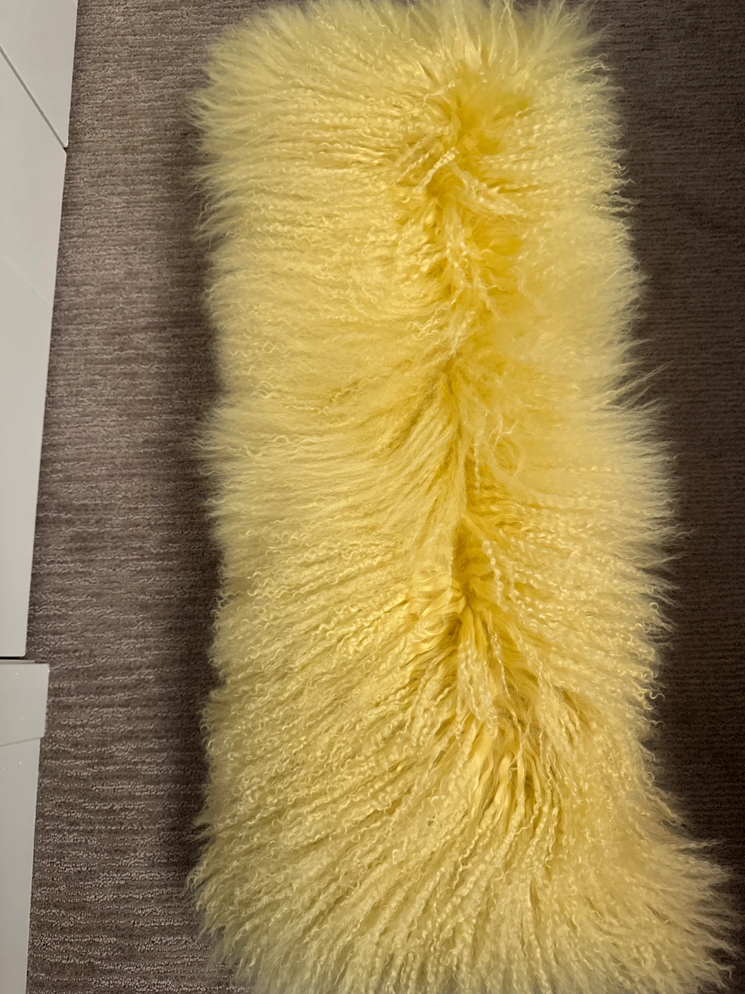 Lambs wool cushion