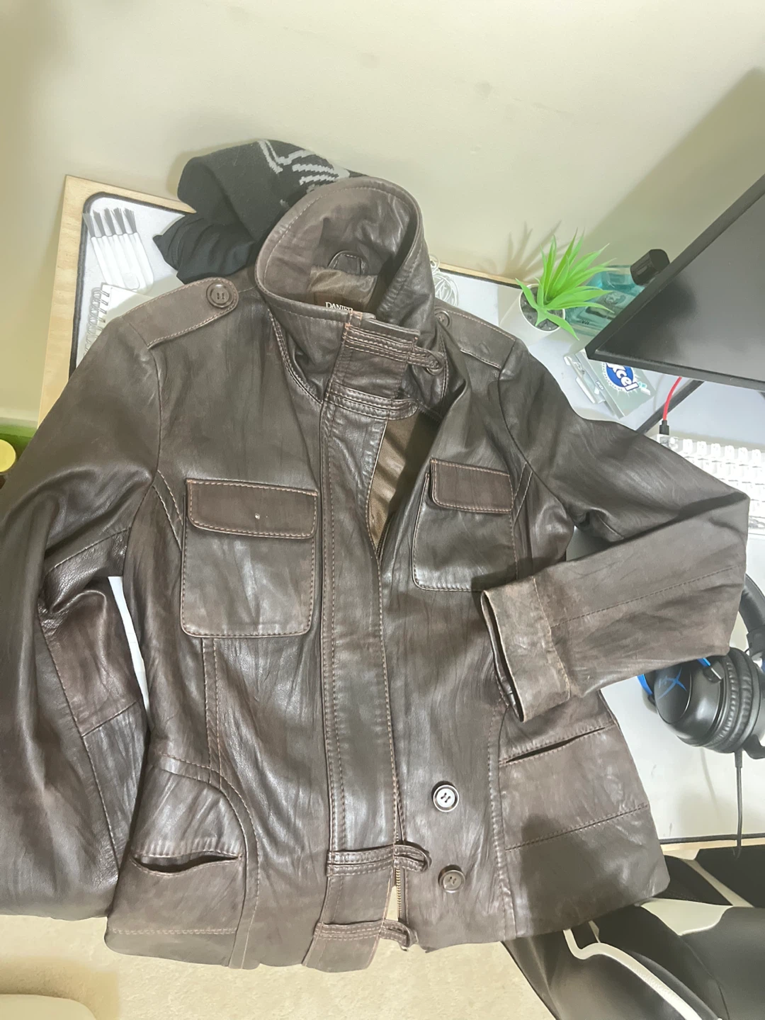 DANIER Brown Leather Jacket