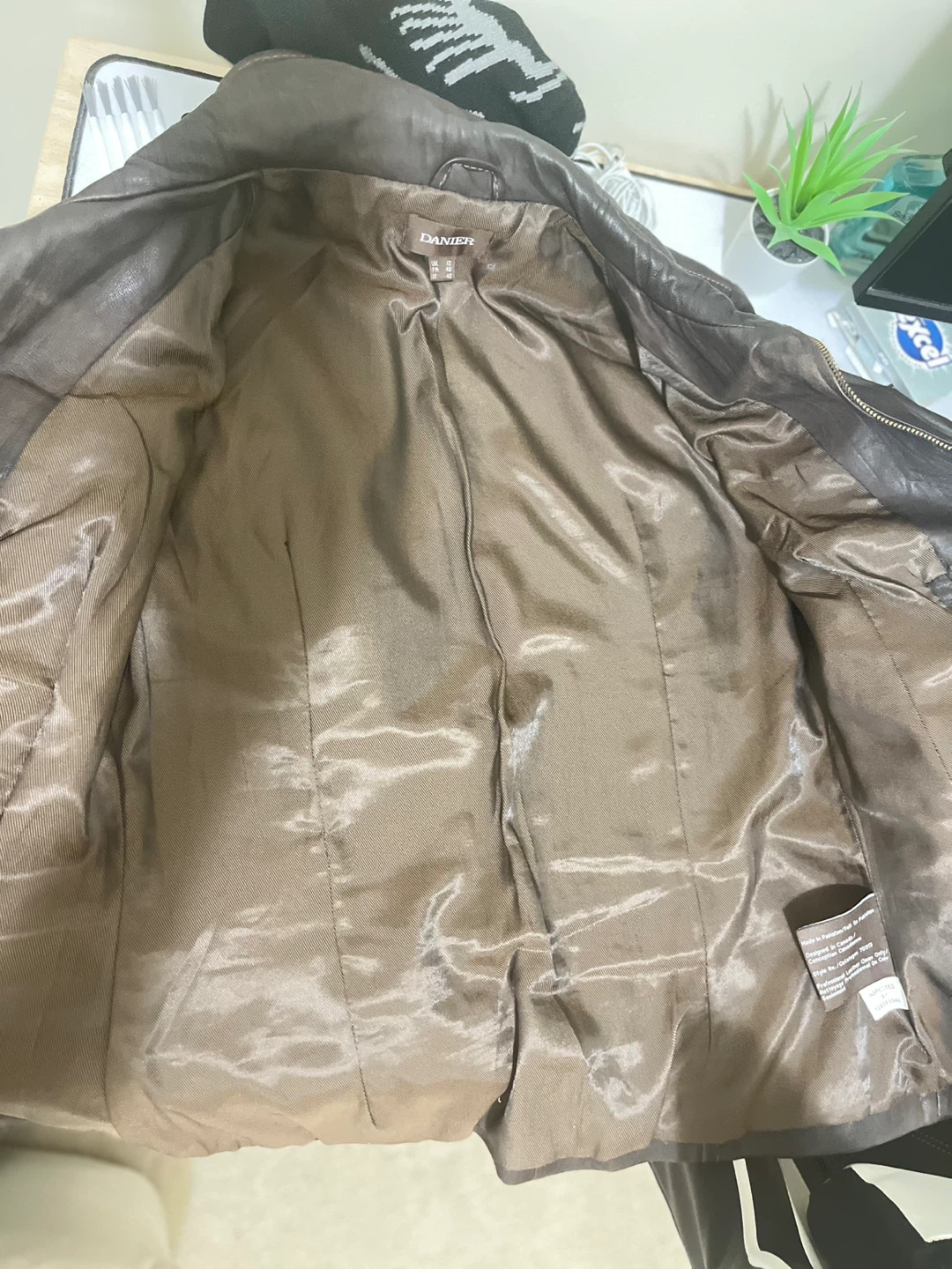 DANIER Brown Leather Jacket - photo 4