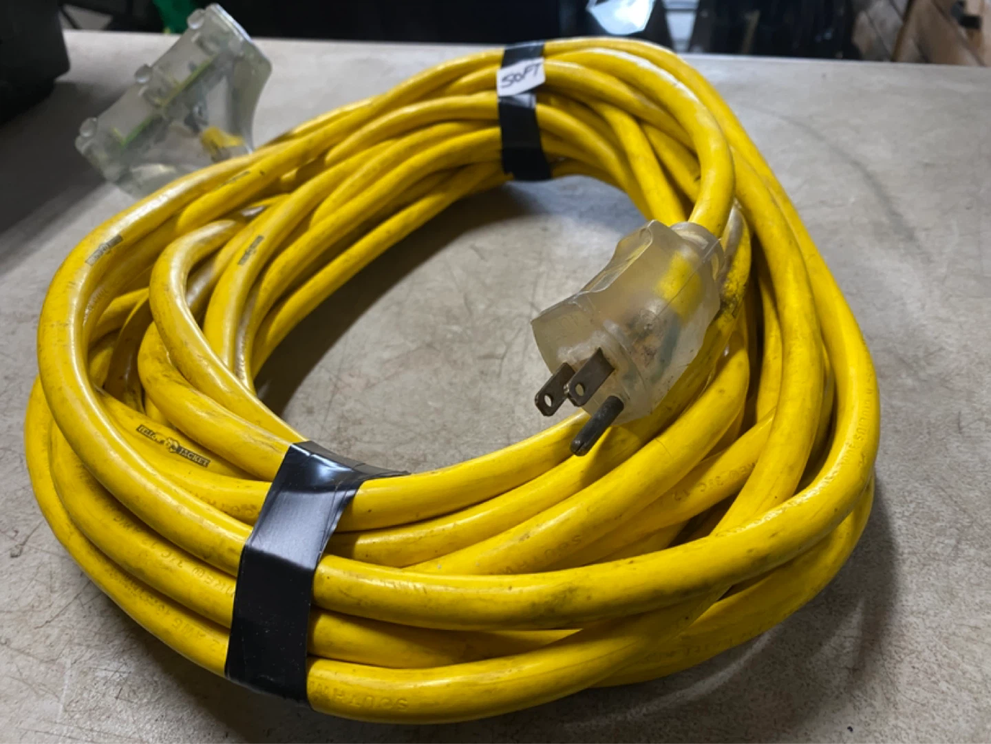 50 foot yellow jacket 12 gauge extension cord