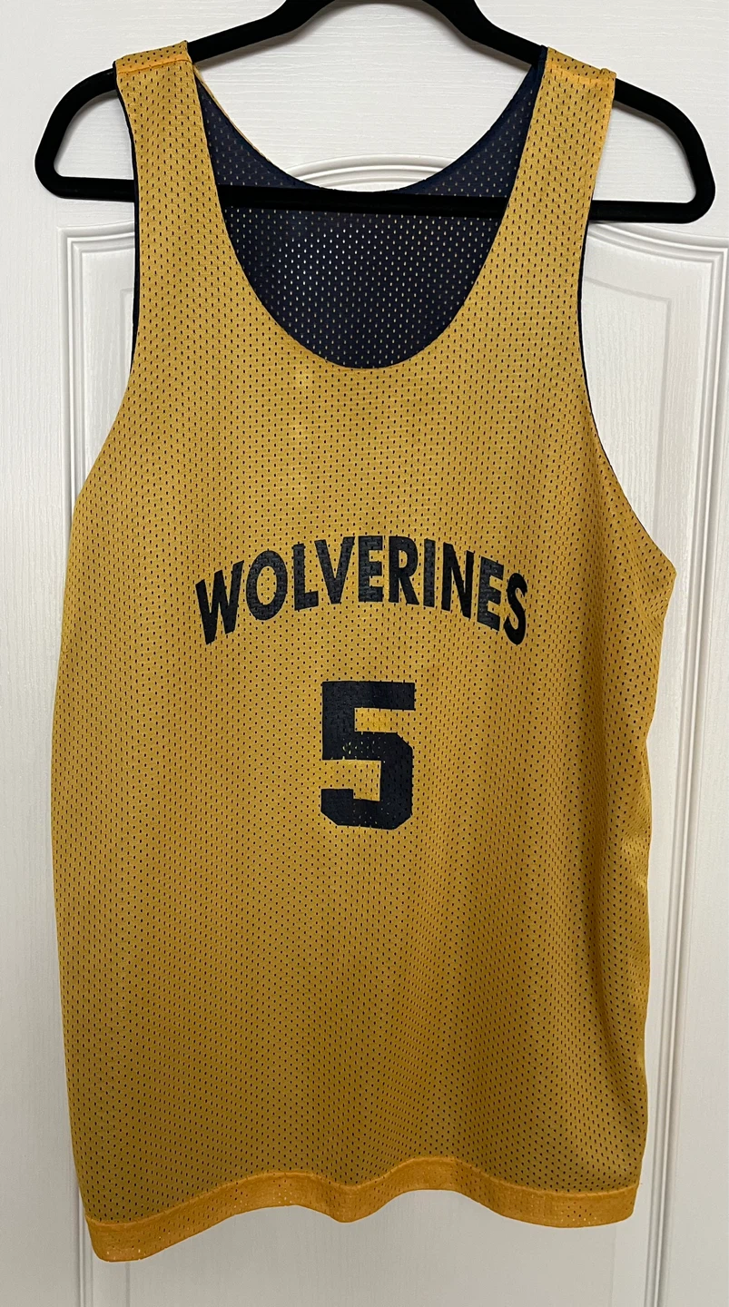Vintage Michigan Wolverines Reversible Basketball Jersey
