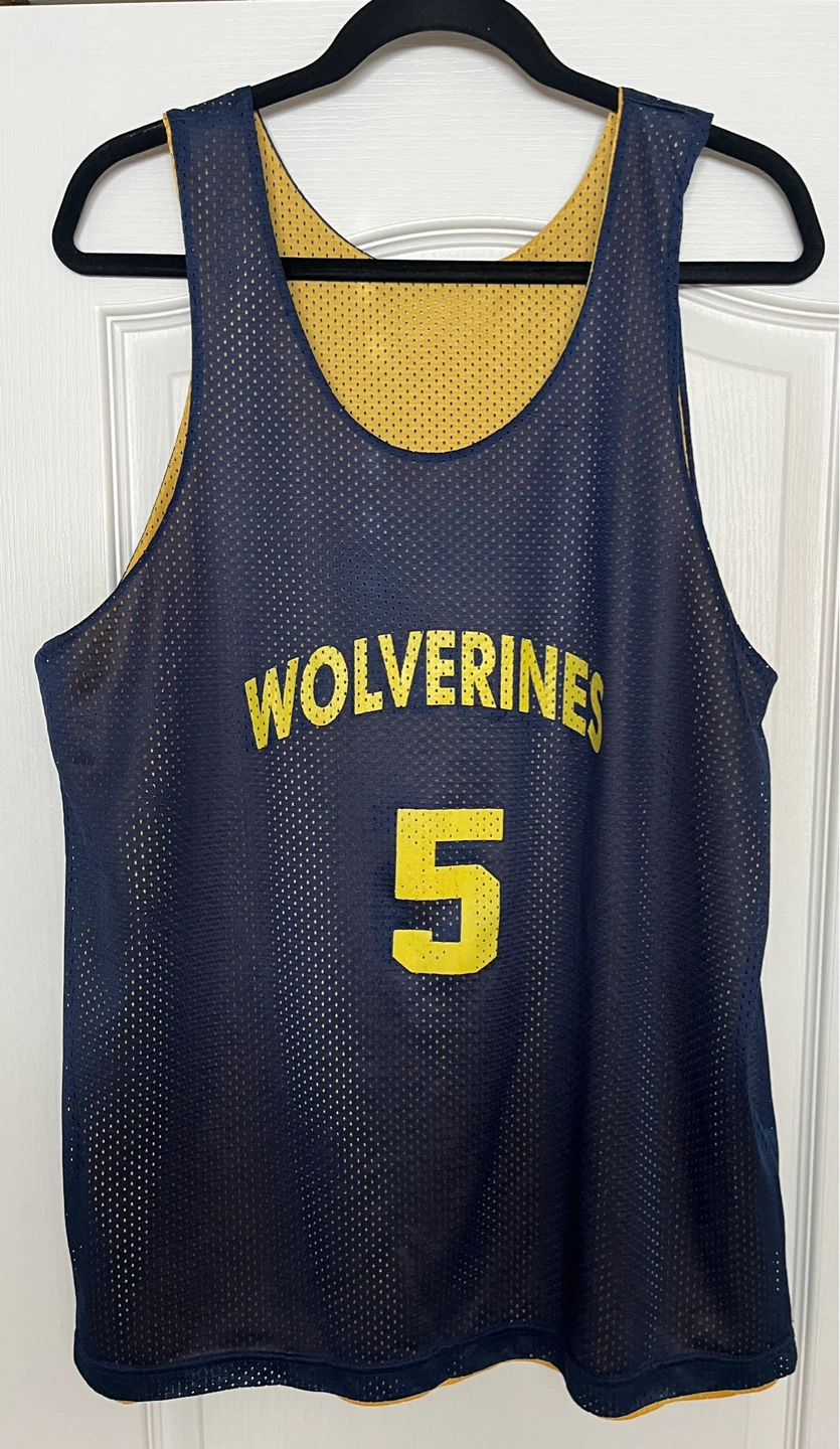 Vintage Michigan Wolverines Reversible Basketball Jersey - photo 4