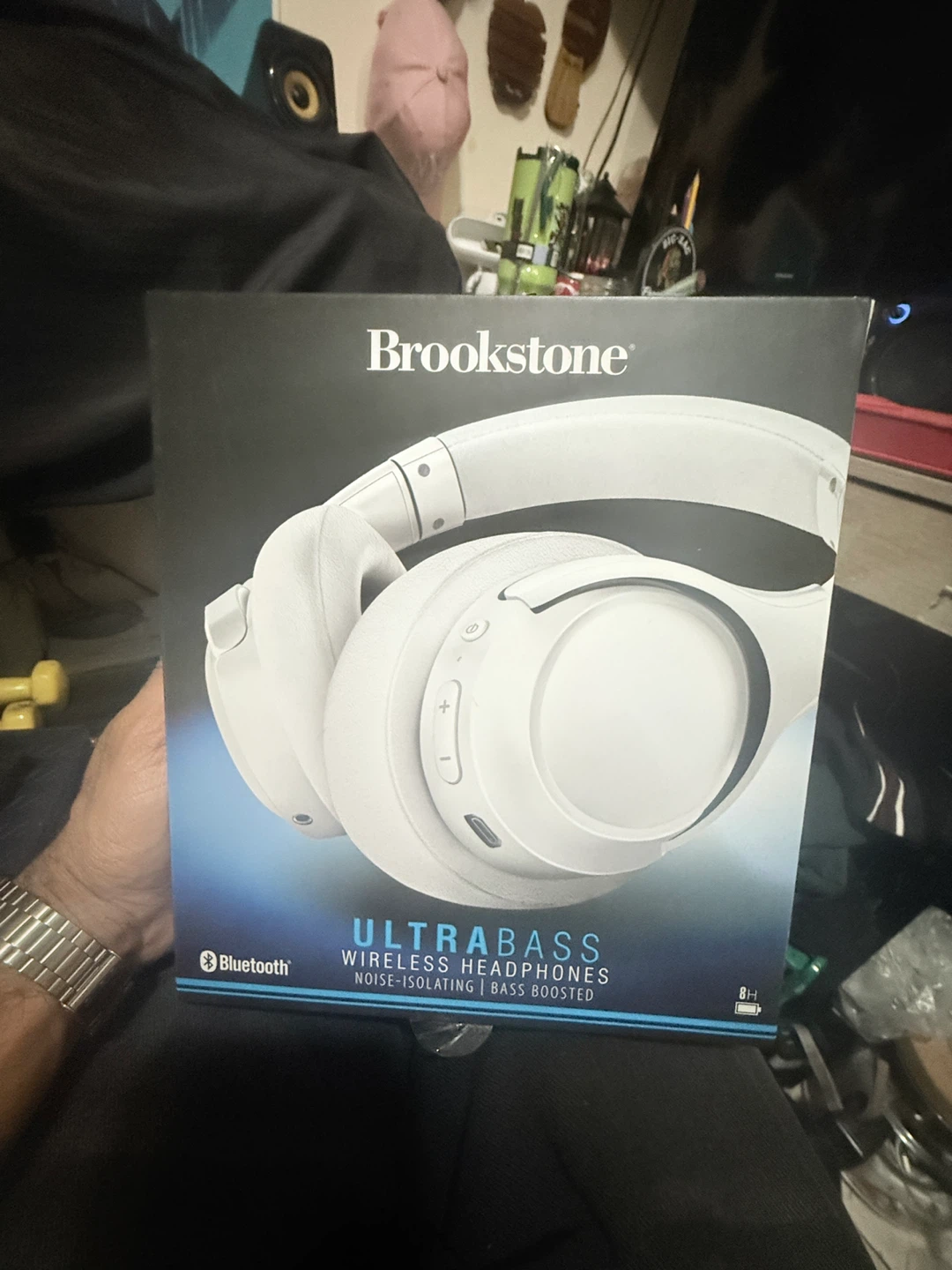 Brookstone Ultrabass Wireless Noise-Isolating Headphones
