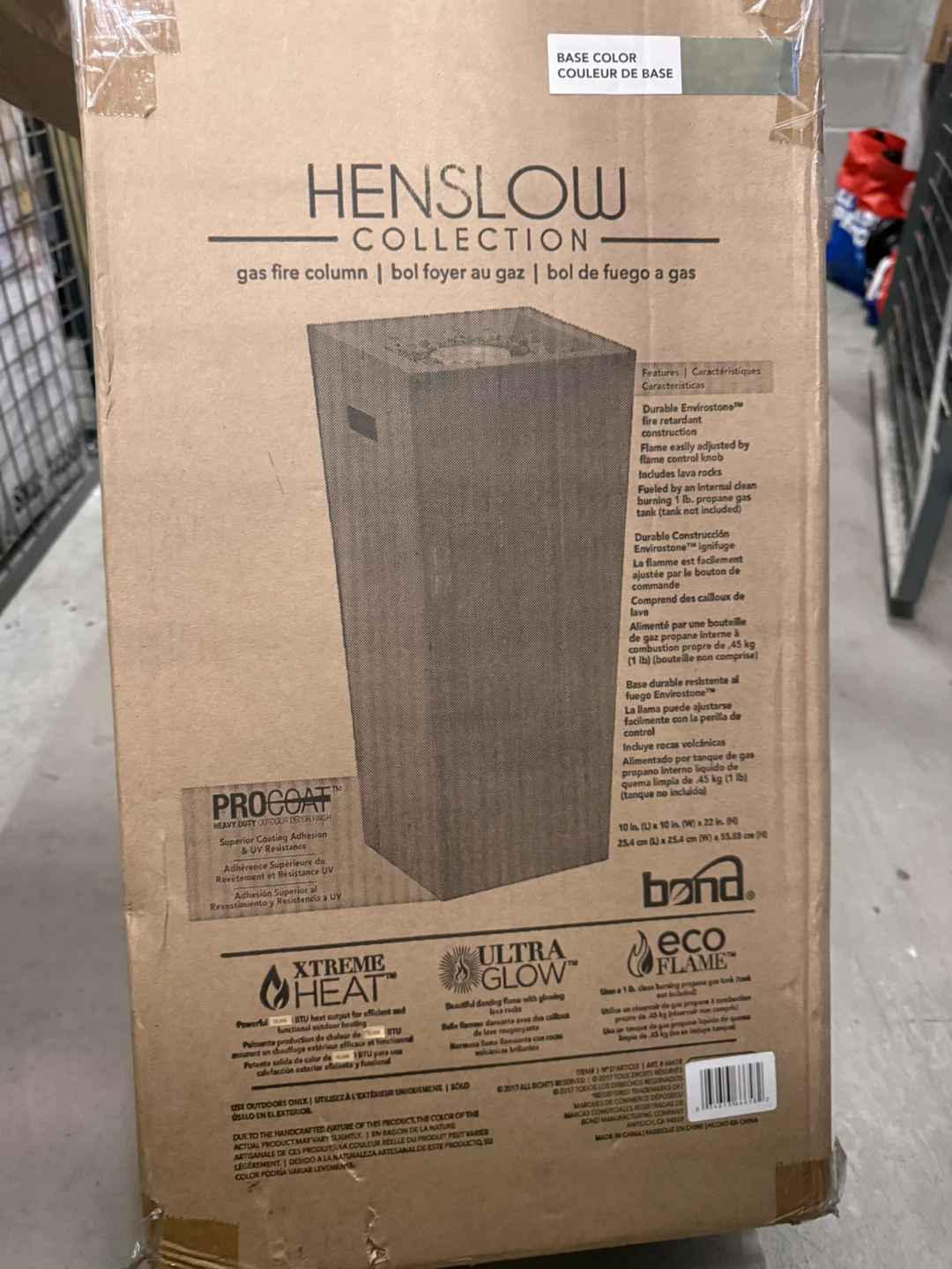 Henslow Collection Propane Gas Fire Column