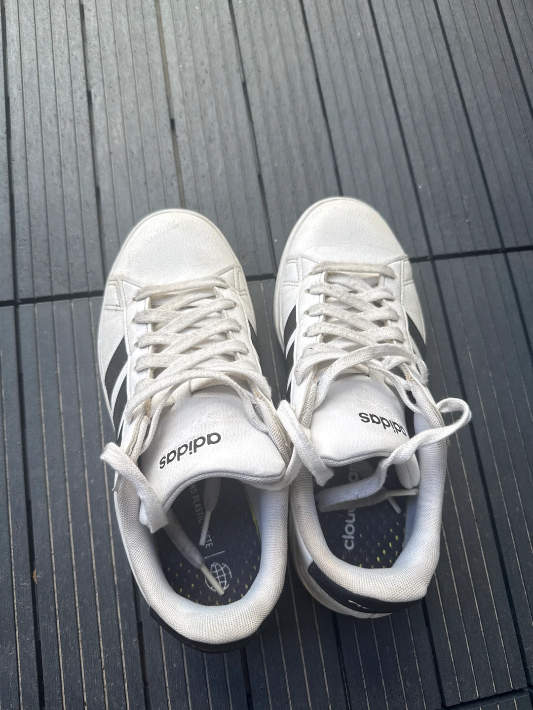 Adidas Grand Court Shoes - White/Black