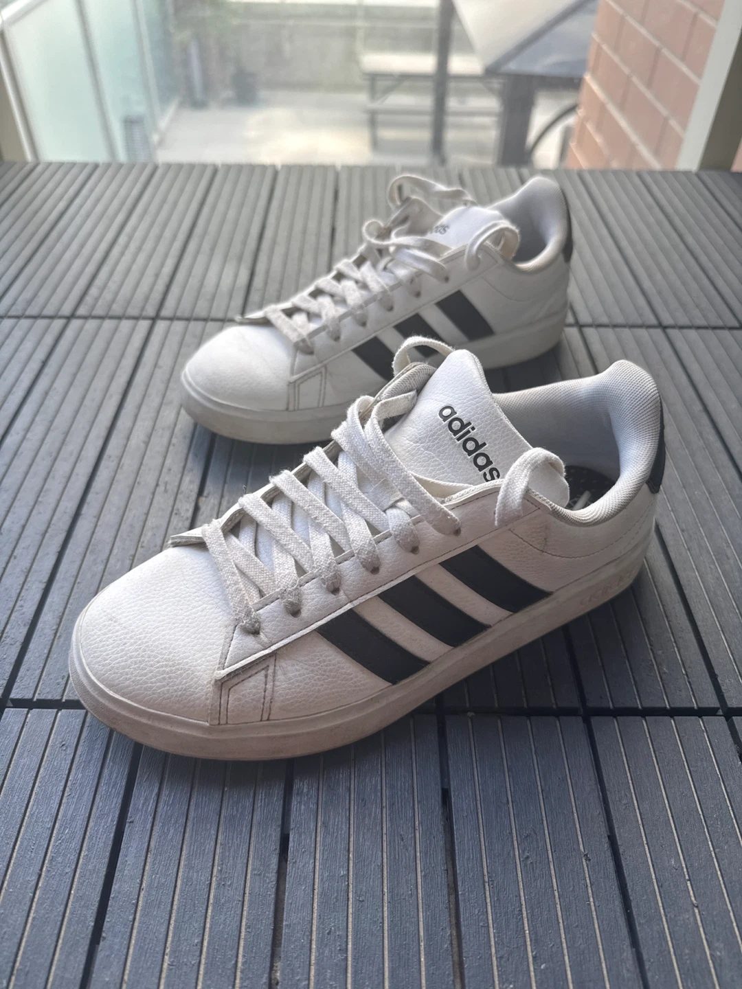 Adidas Grand Court Shoes - White/Black - photo 5