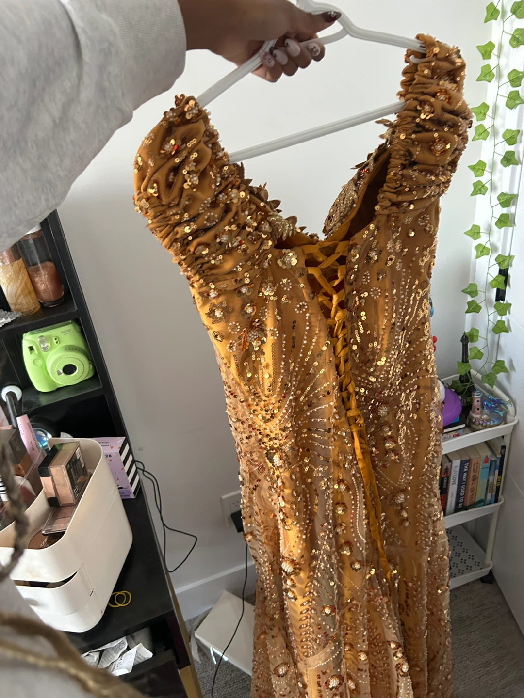 Gold Beaded Formal Dress - photo 2